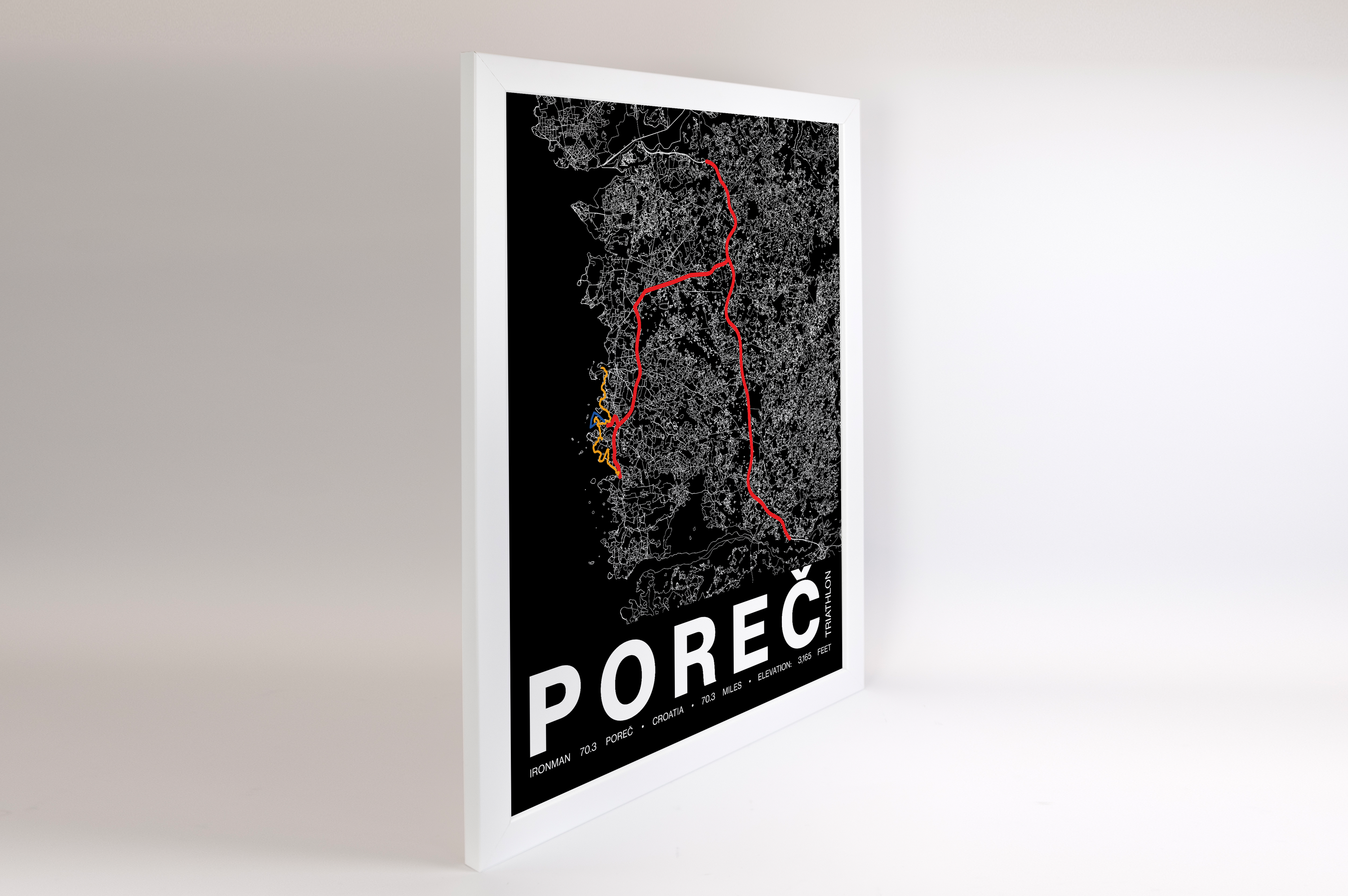 Ironman 70.3 Porec Poster - Grid Style