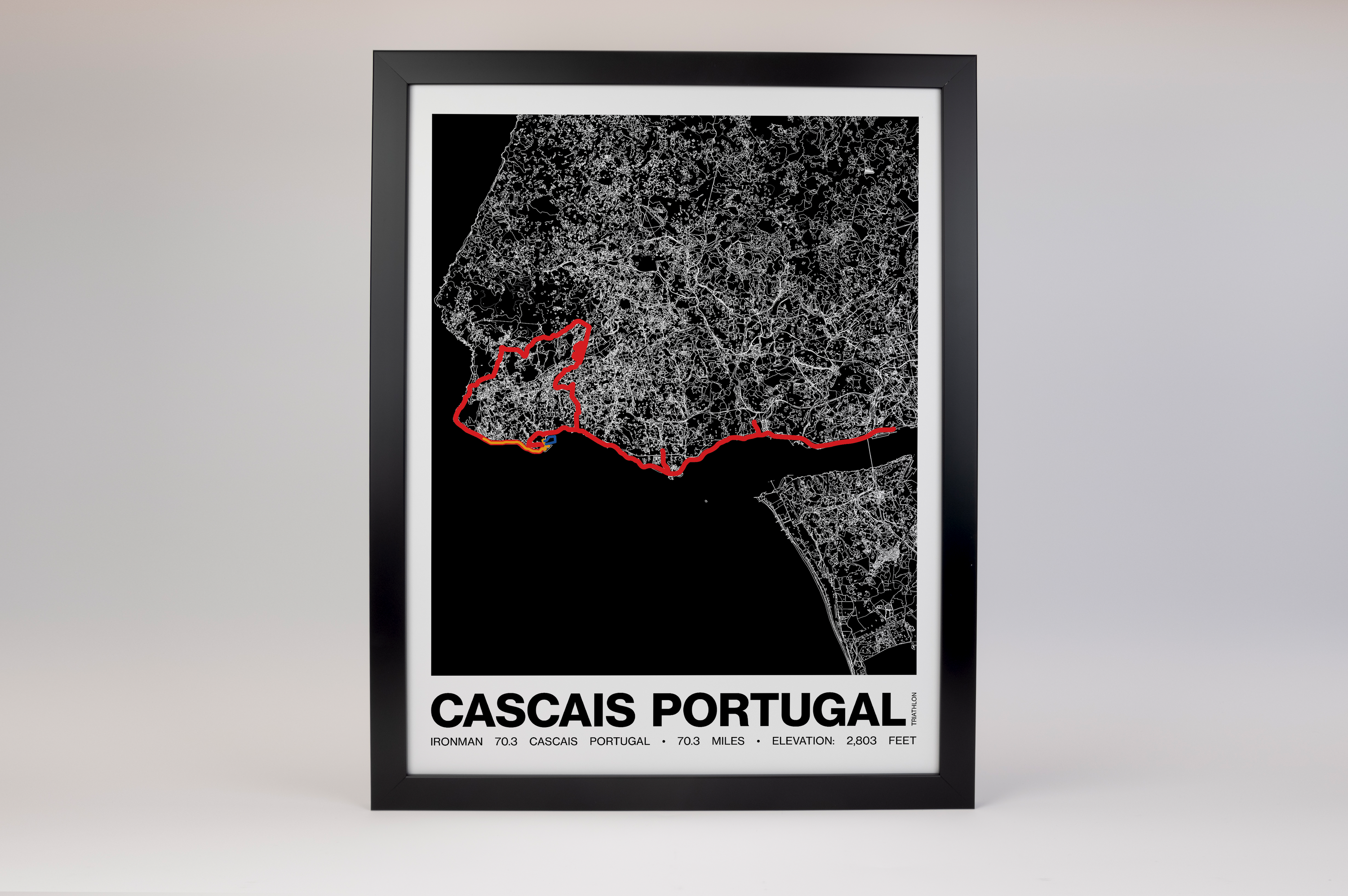 Ironman 70.3 Portugal - Cascais Poster - Grid Style