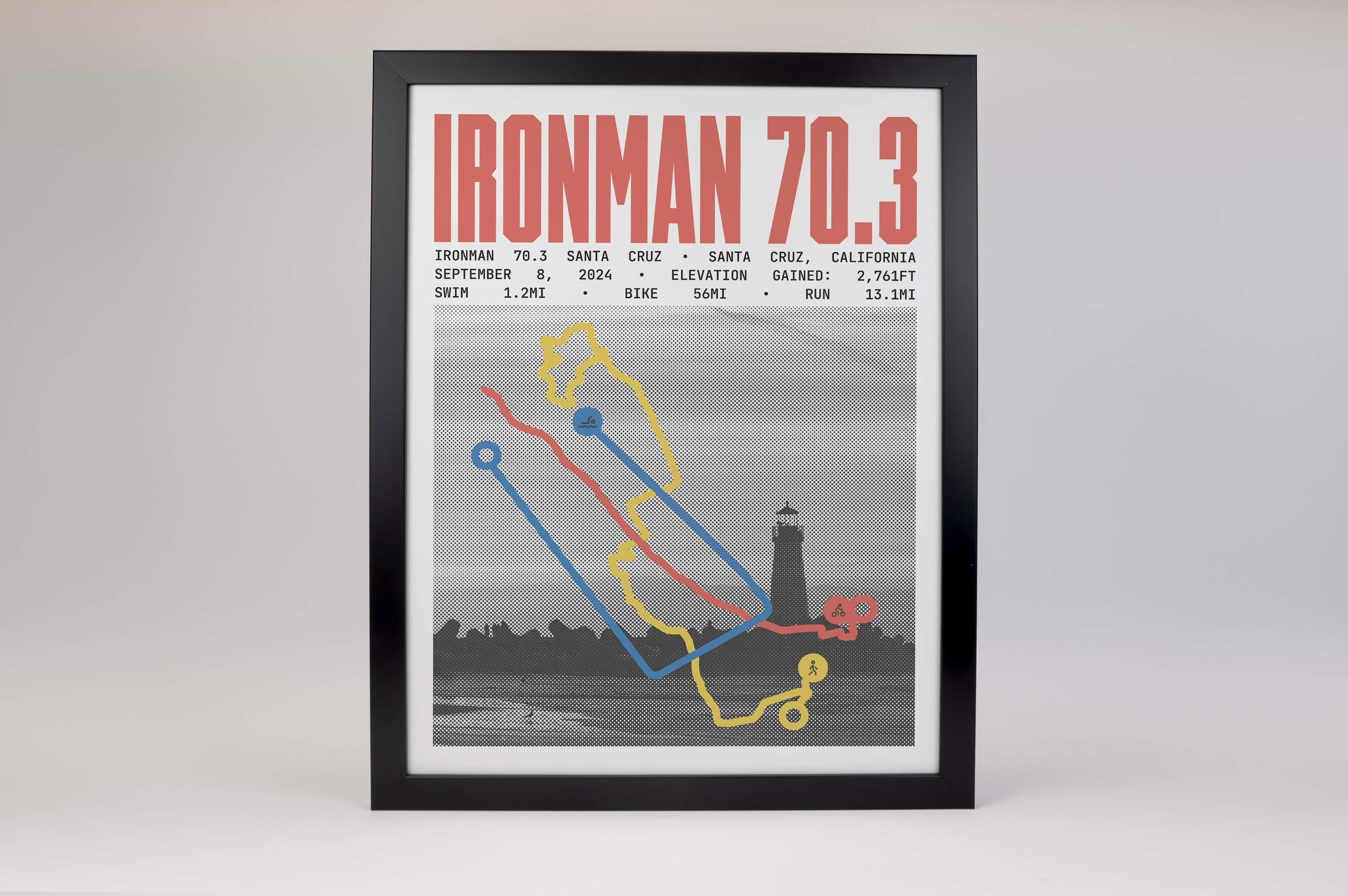 Ironman 70.3 Santa Cruz Poster