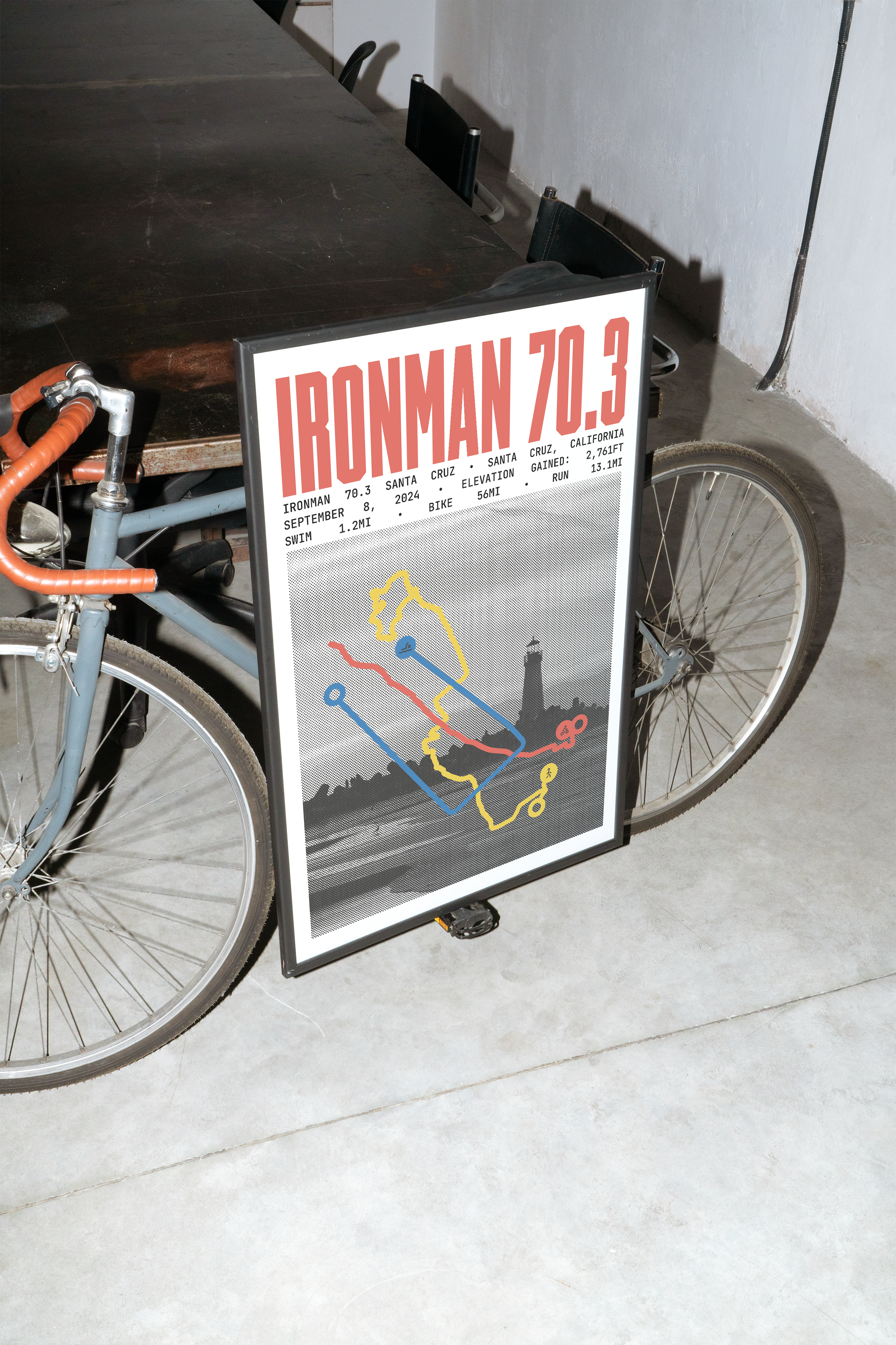 Ironman 70.3 Santa Cruz Poster