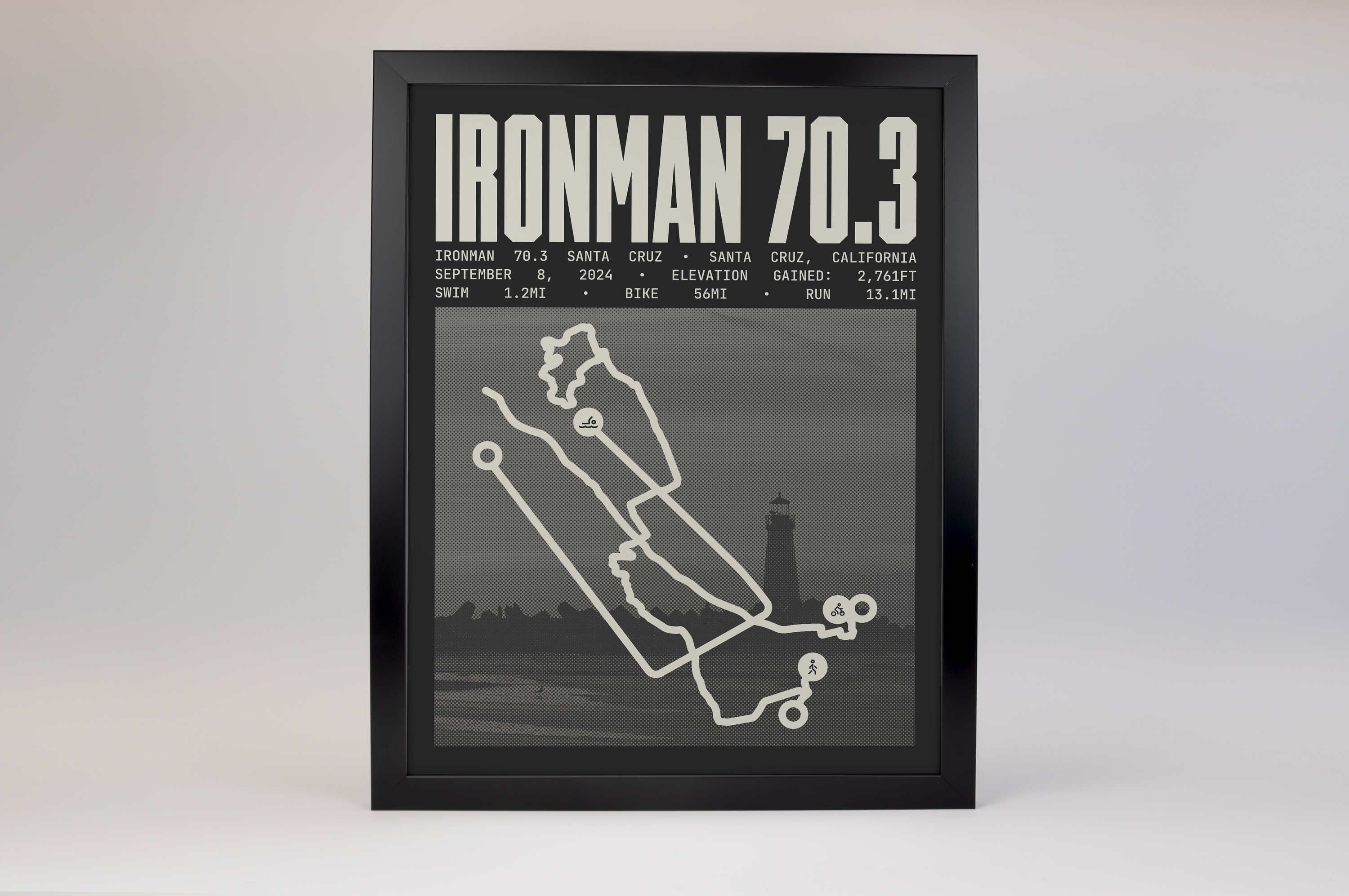 Ironman 70.3 Santa Cruz Poster