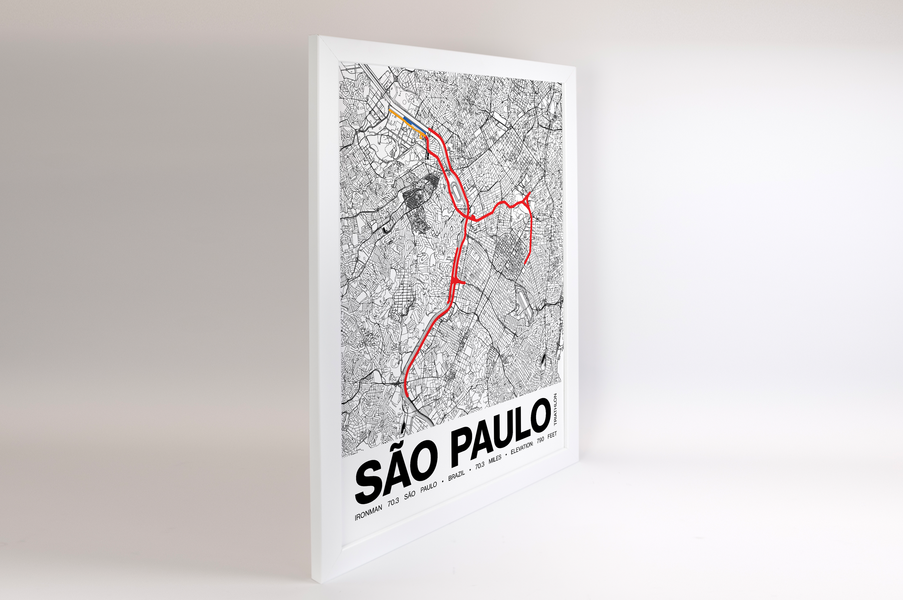Ironman 70.3 São Paulo Poster - Grid Style