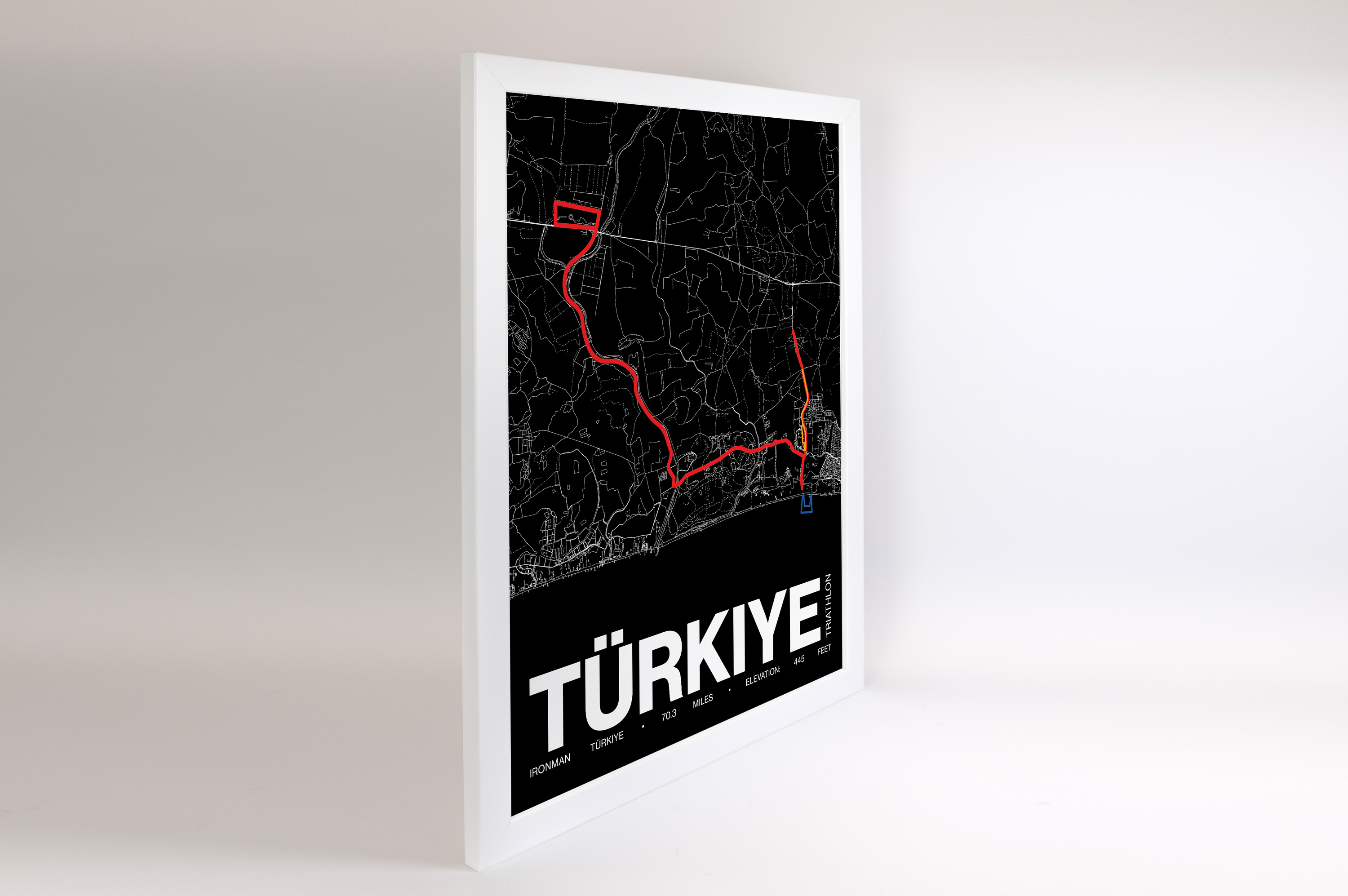 Ironman 70.3 Türkiye Poster - Grid Style