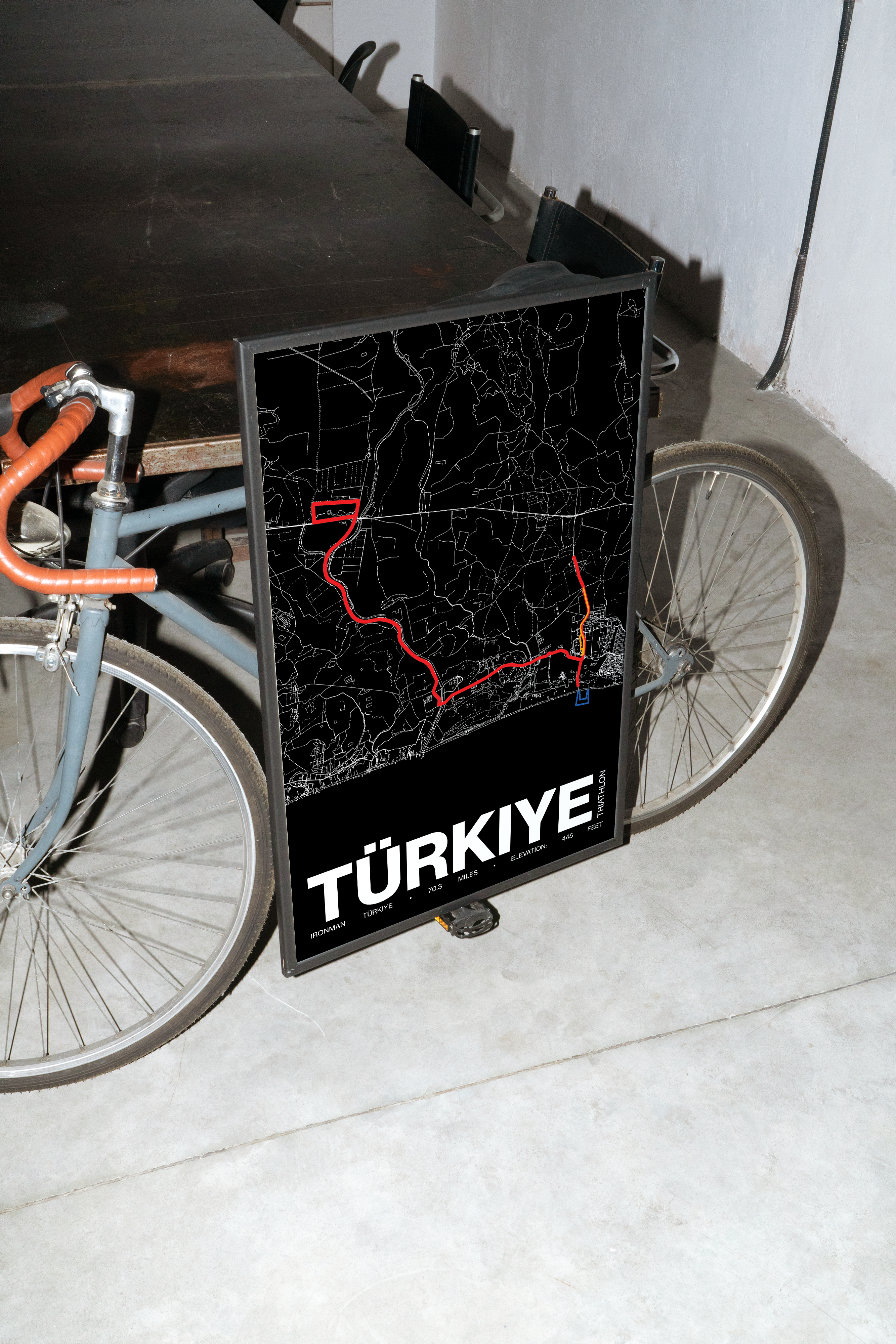 Ironman 70.3 Türkiye Poster - Grid Style