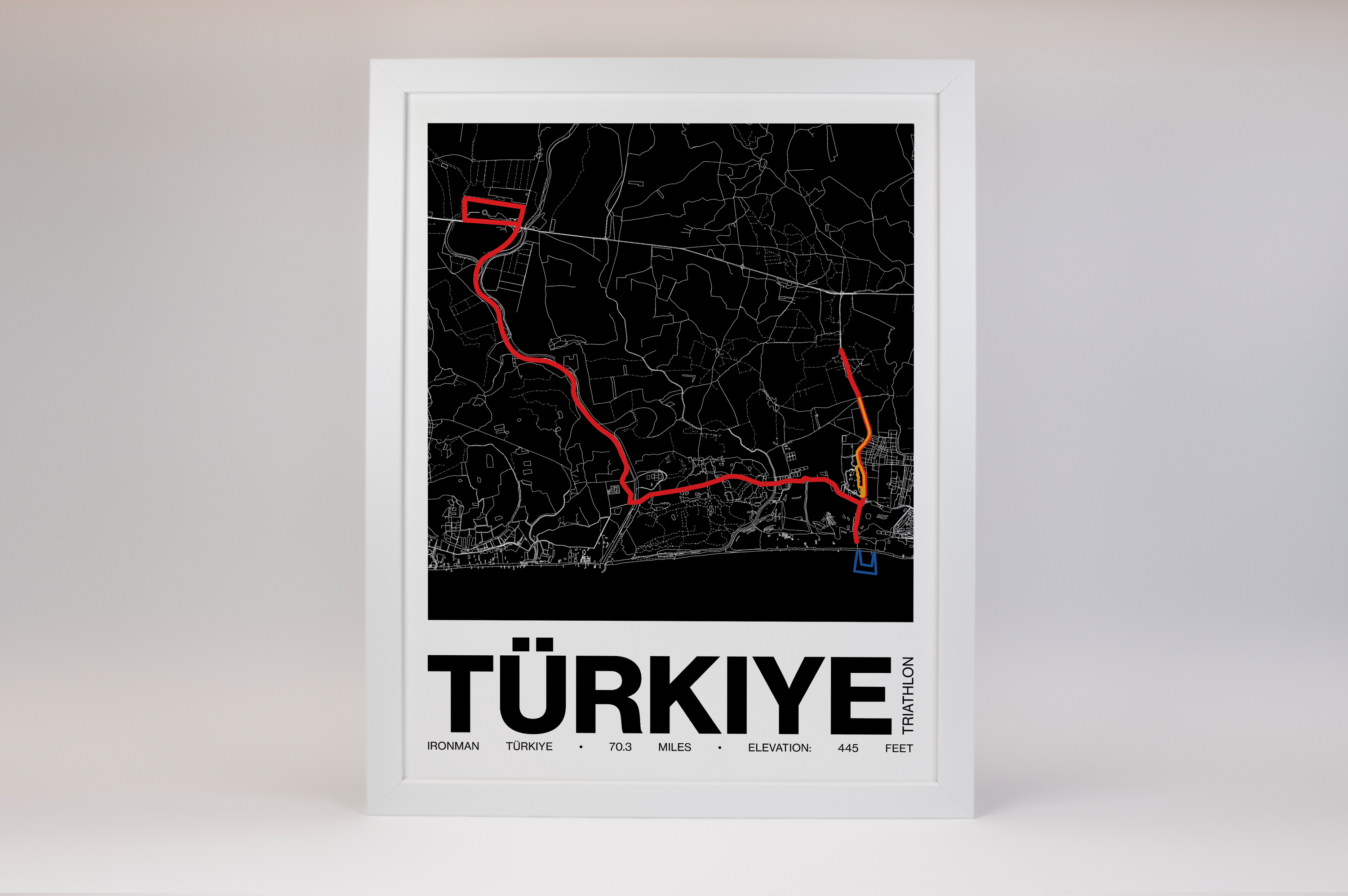 Ironman 70.3 Türkiye Poster - Grid Style