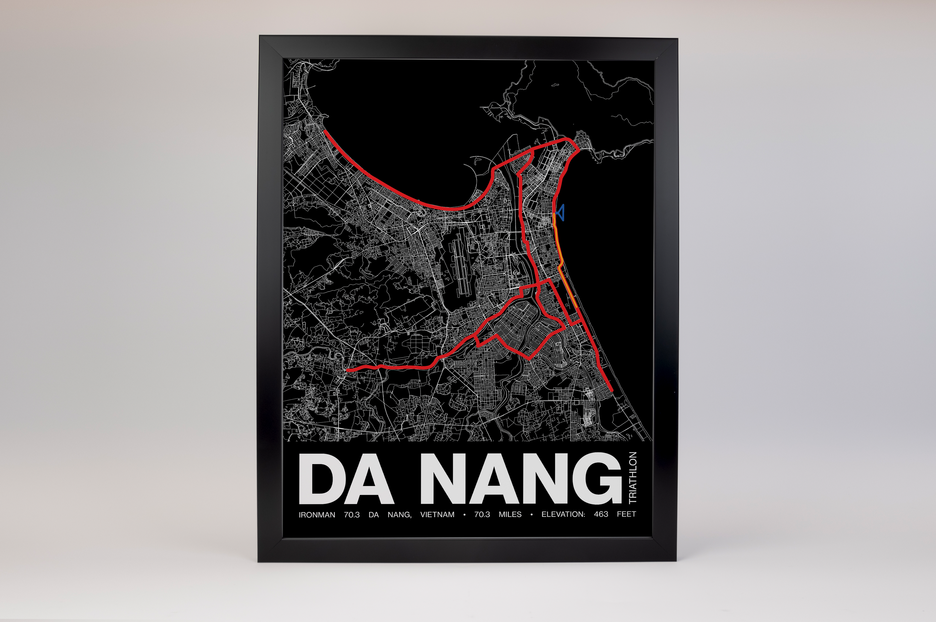 Ironman 70.3 Viet Nam Poster - Grid Style