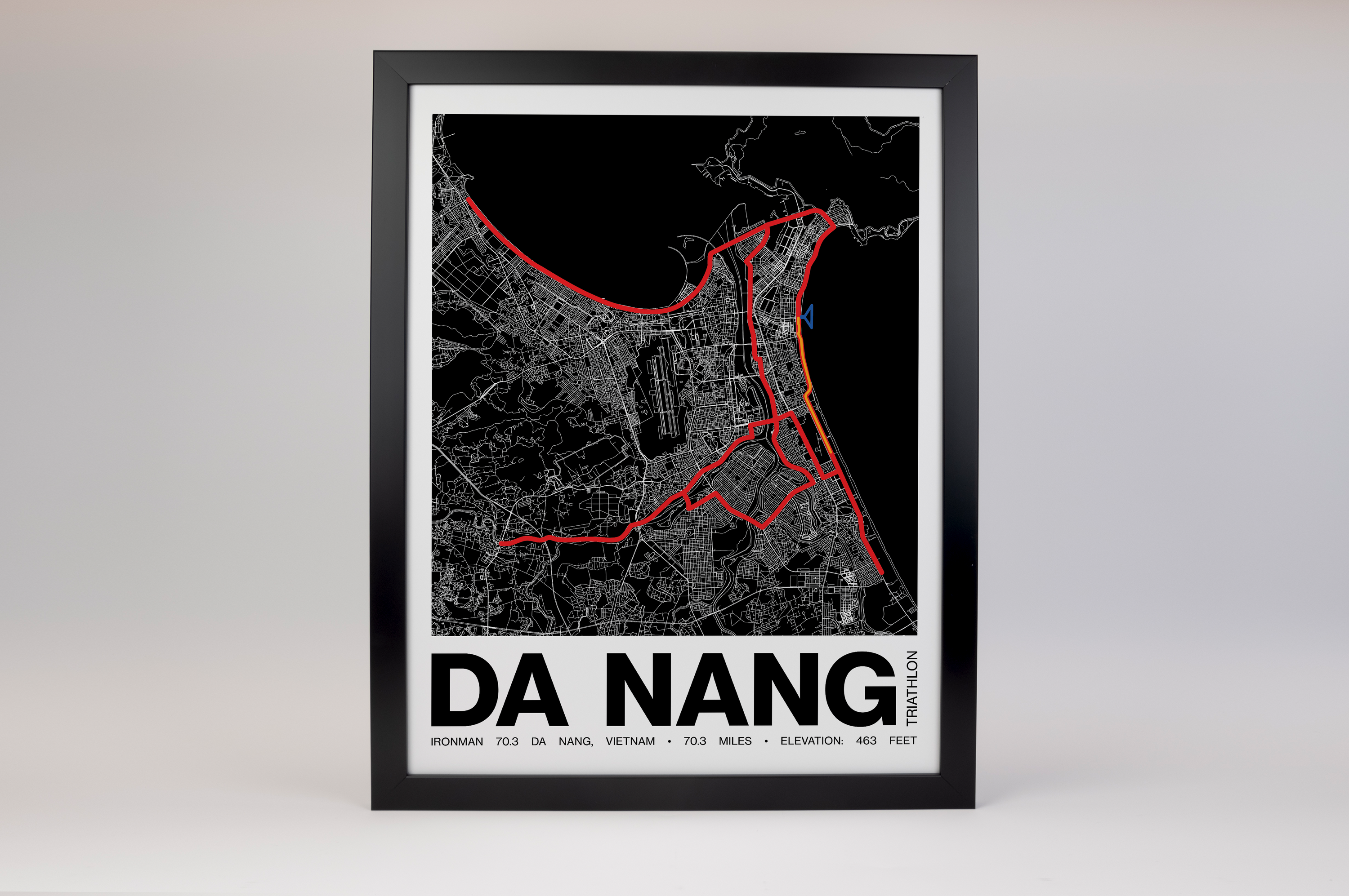 Ironman 70.3 Viet Nam Poster - Grid Style