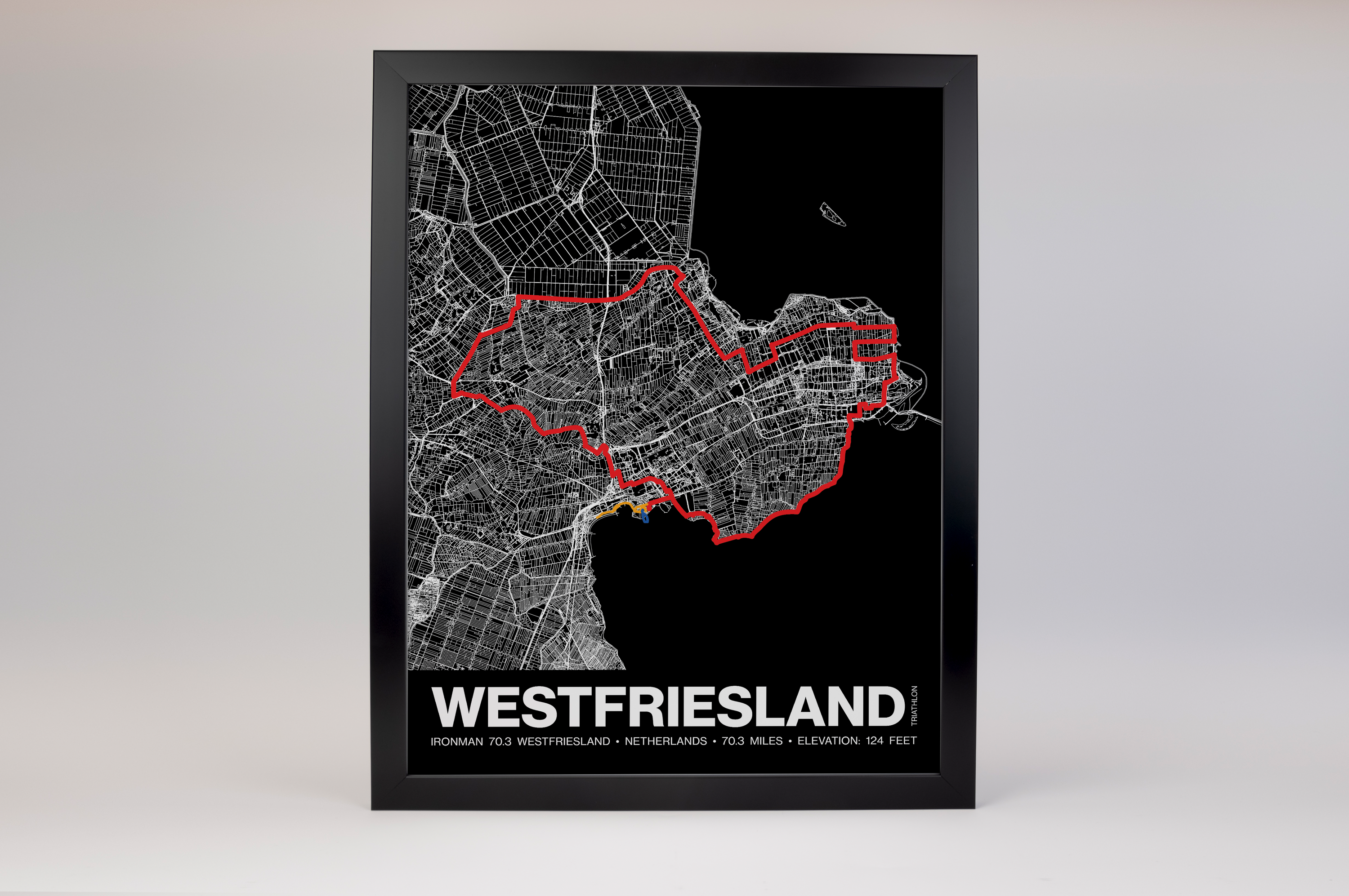 Ironman 70.3 Westfriesland Poster - Grid Style