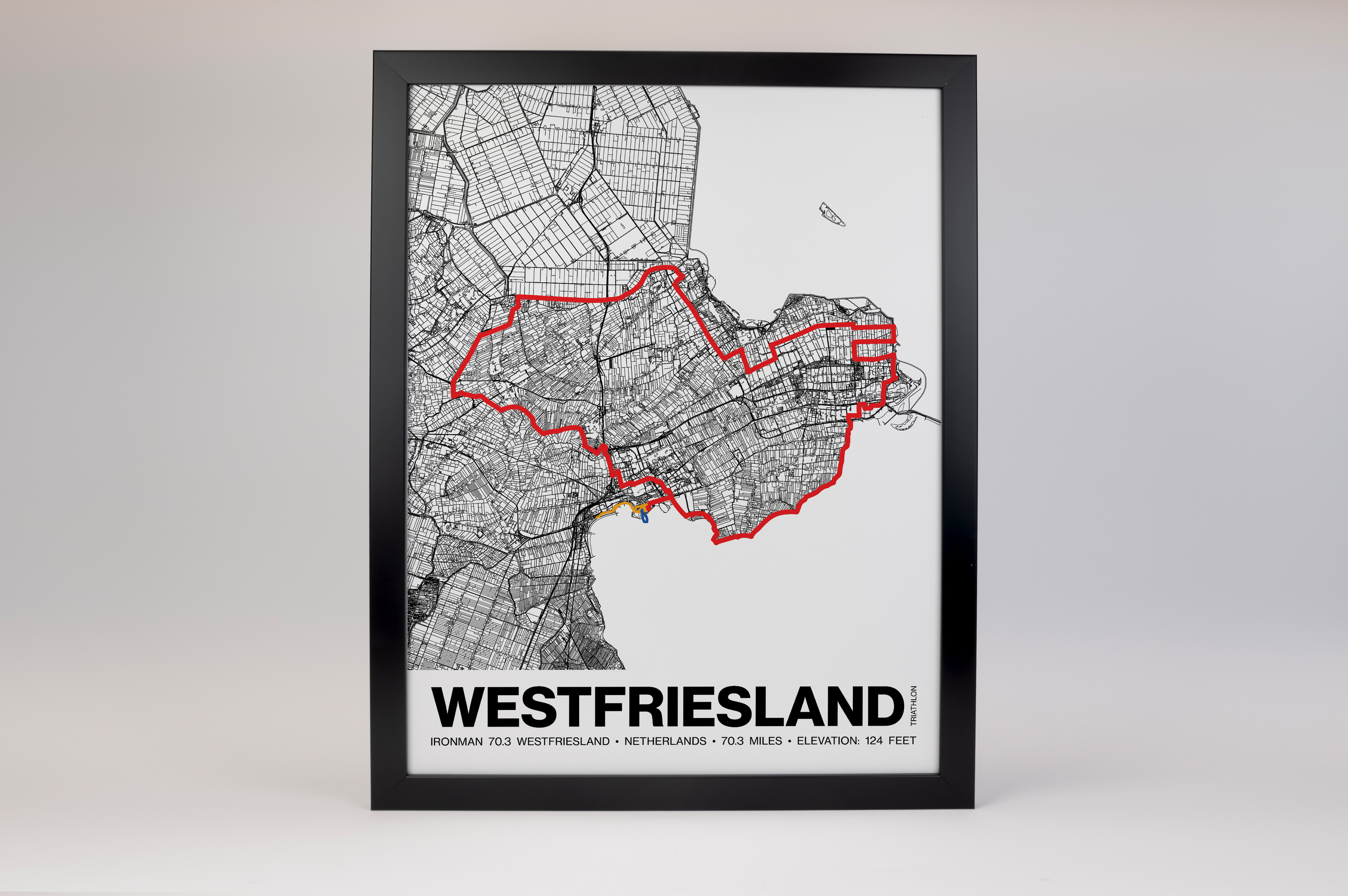 Ironman 70.3 Westfriesland Poster - Grid Style