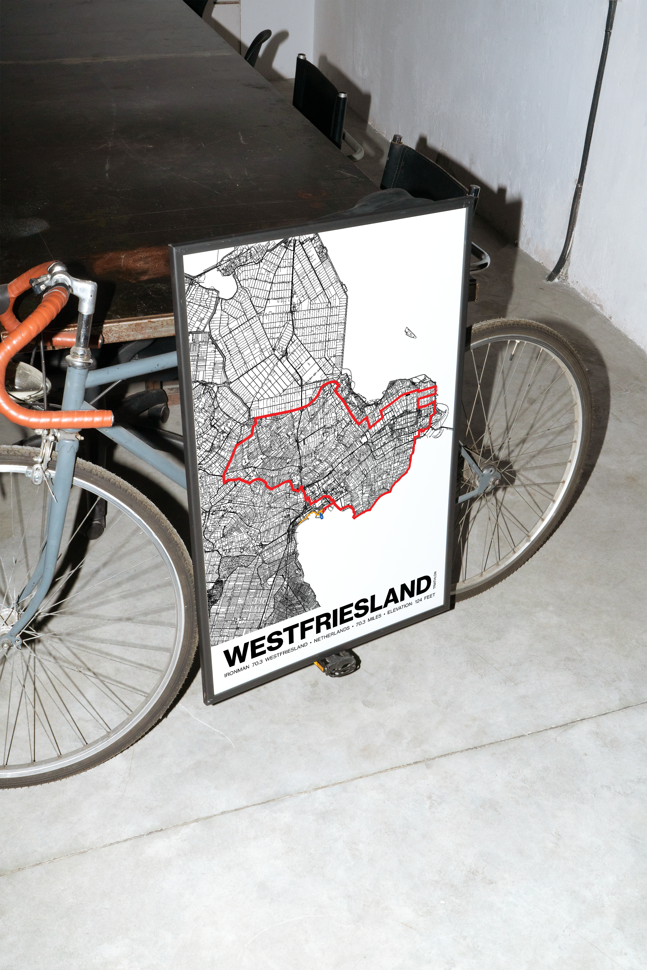 Ironman 70.3 Westfriesland Poster - Grid Style