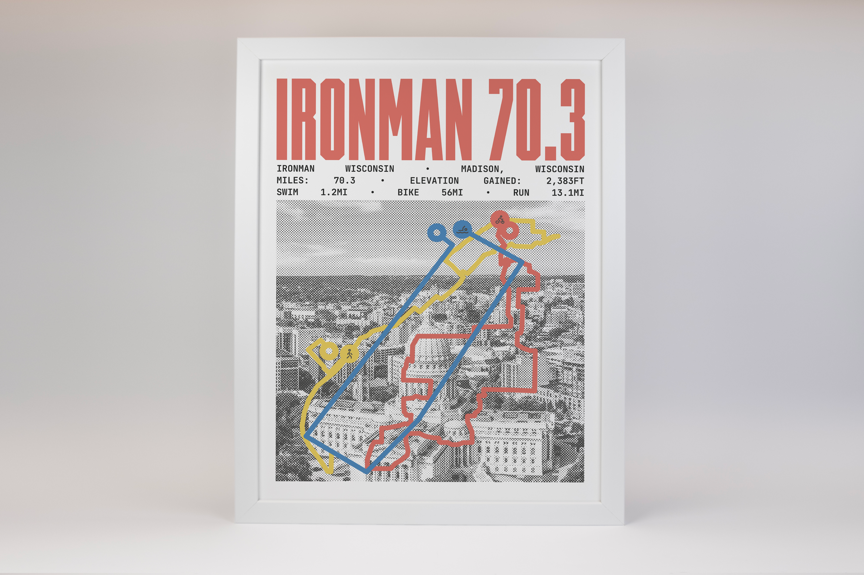 Ironman 70.3 Wisconsin Poster