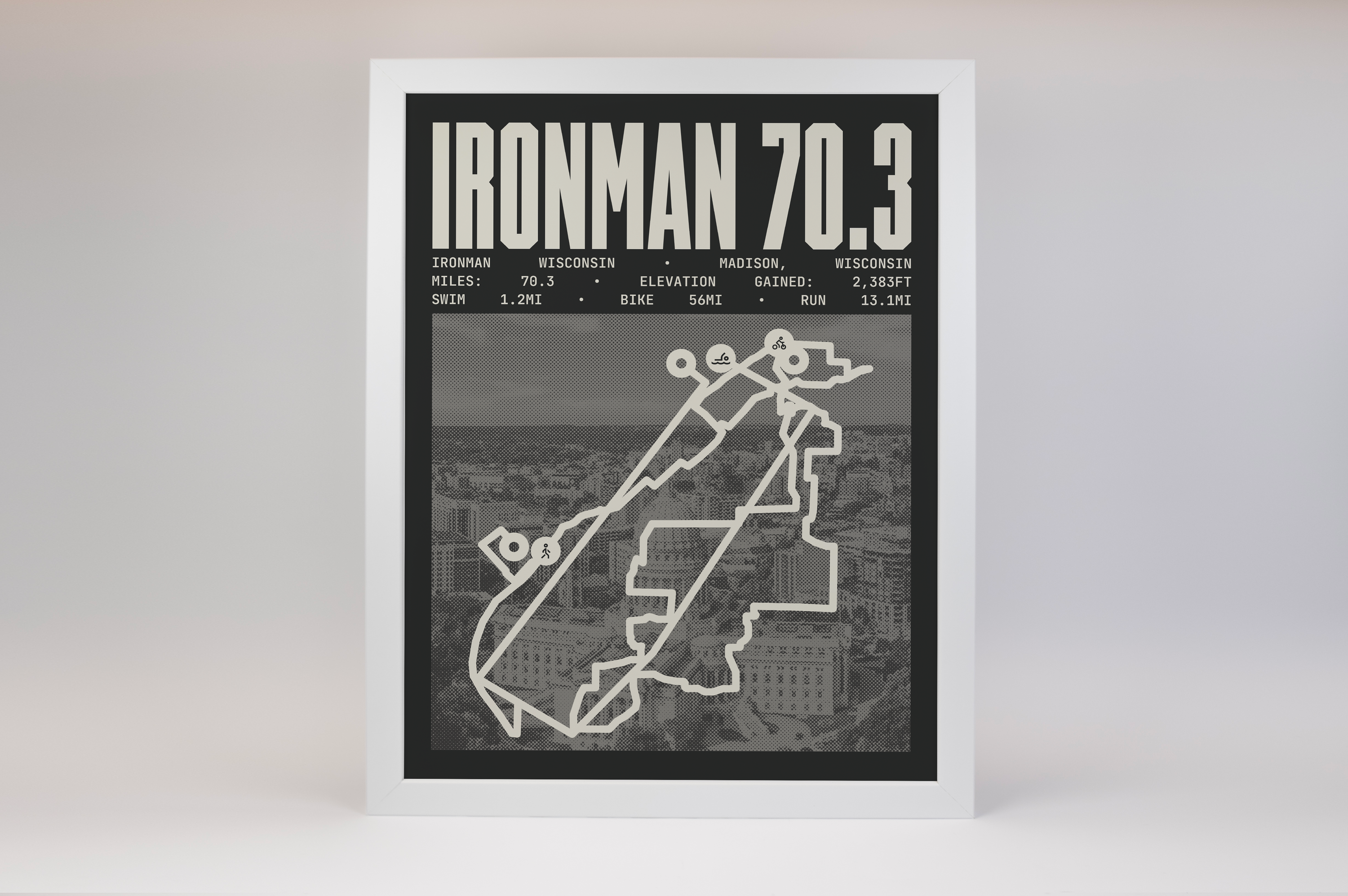 Ironman 70.3 Wisconsin Poster