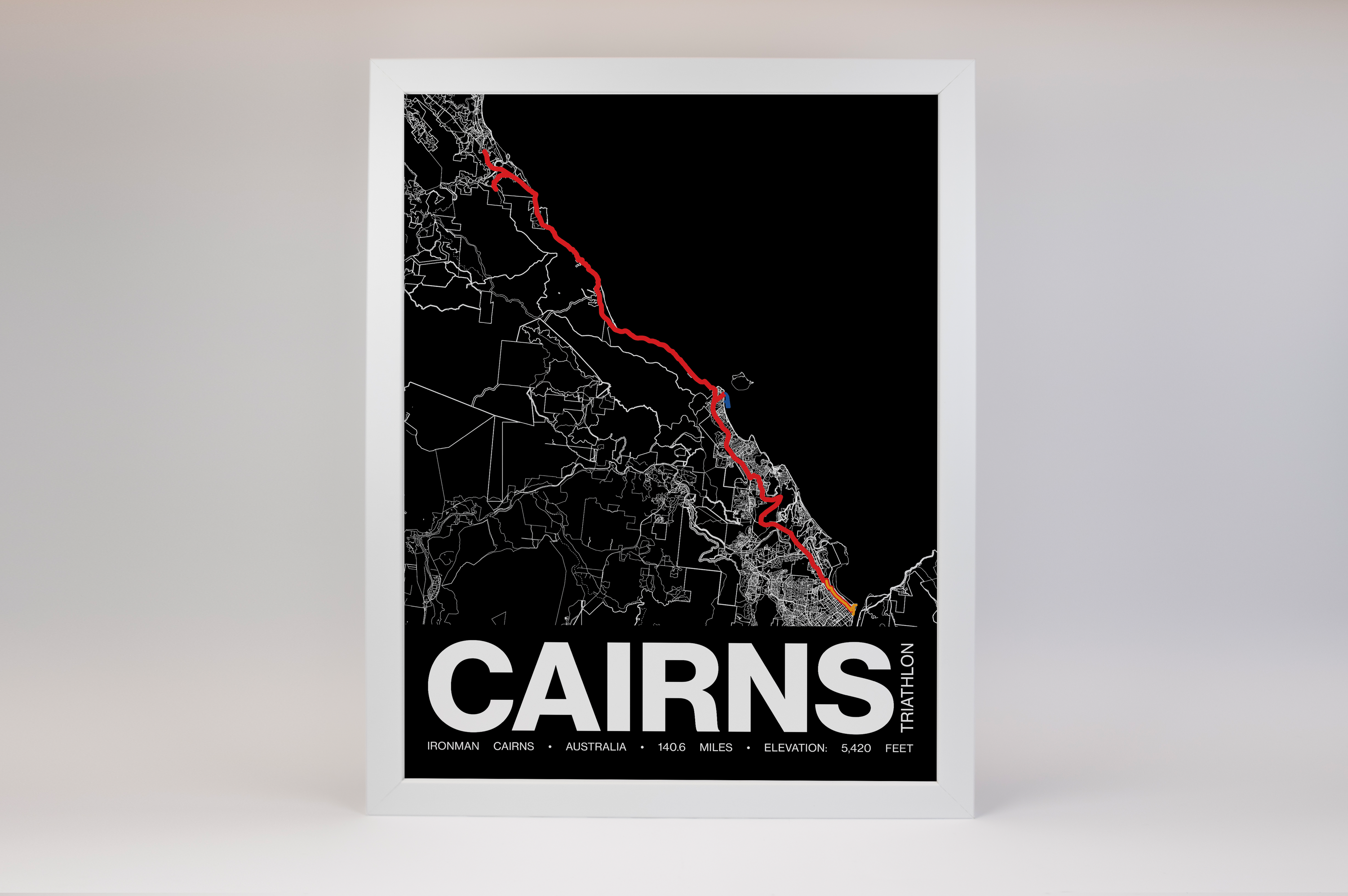 Ironman Cairns Poster - Grid Style