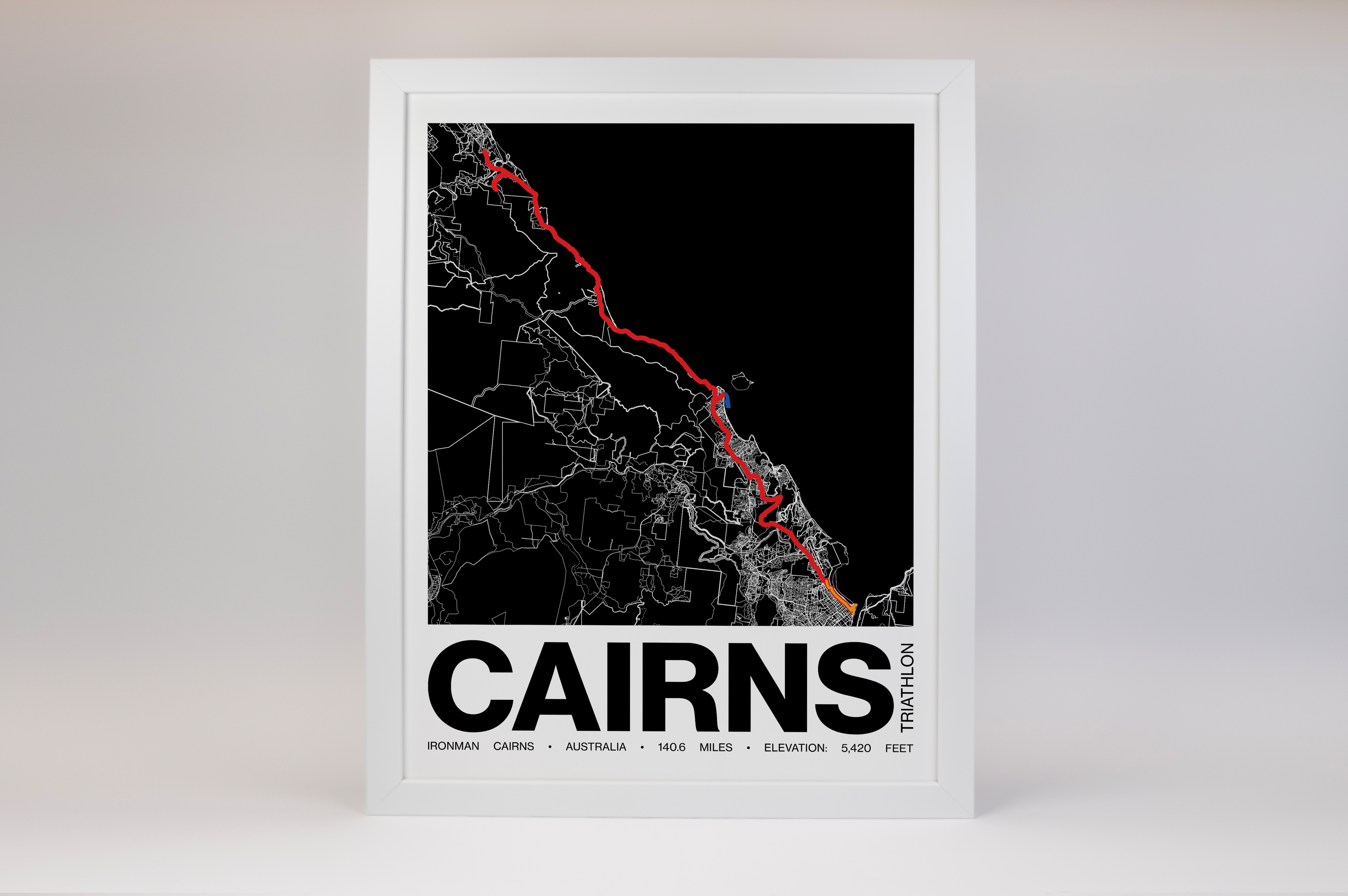 Ironman Cairns Poster - Grid Style