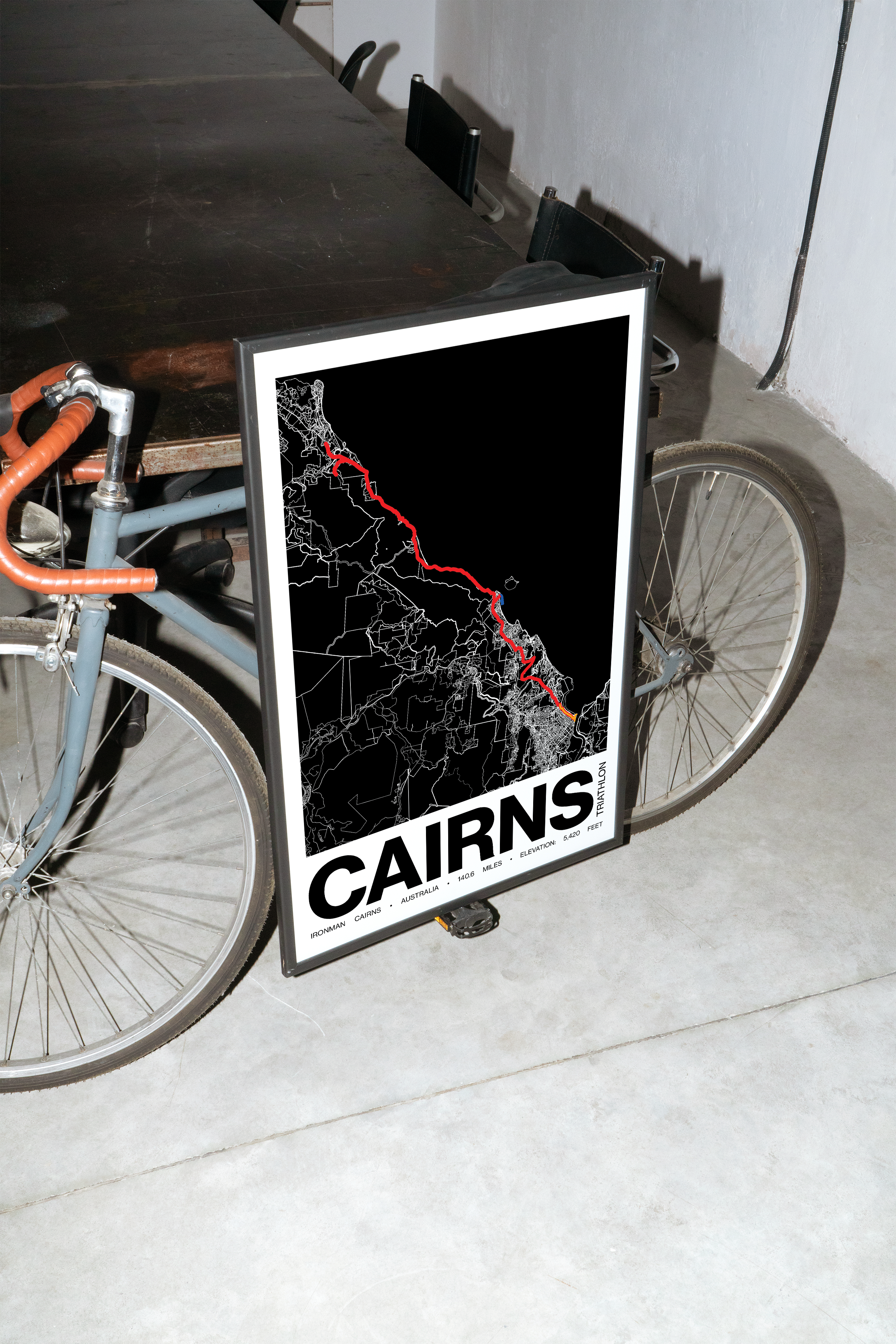 Ironman Cairns Poster - Grid Style