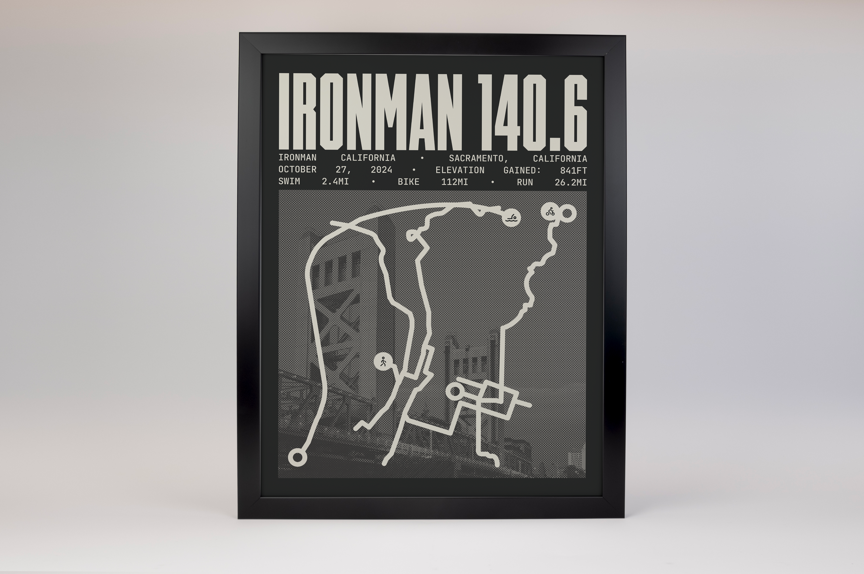 Ironman 140.6 California Poster