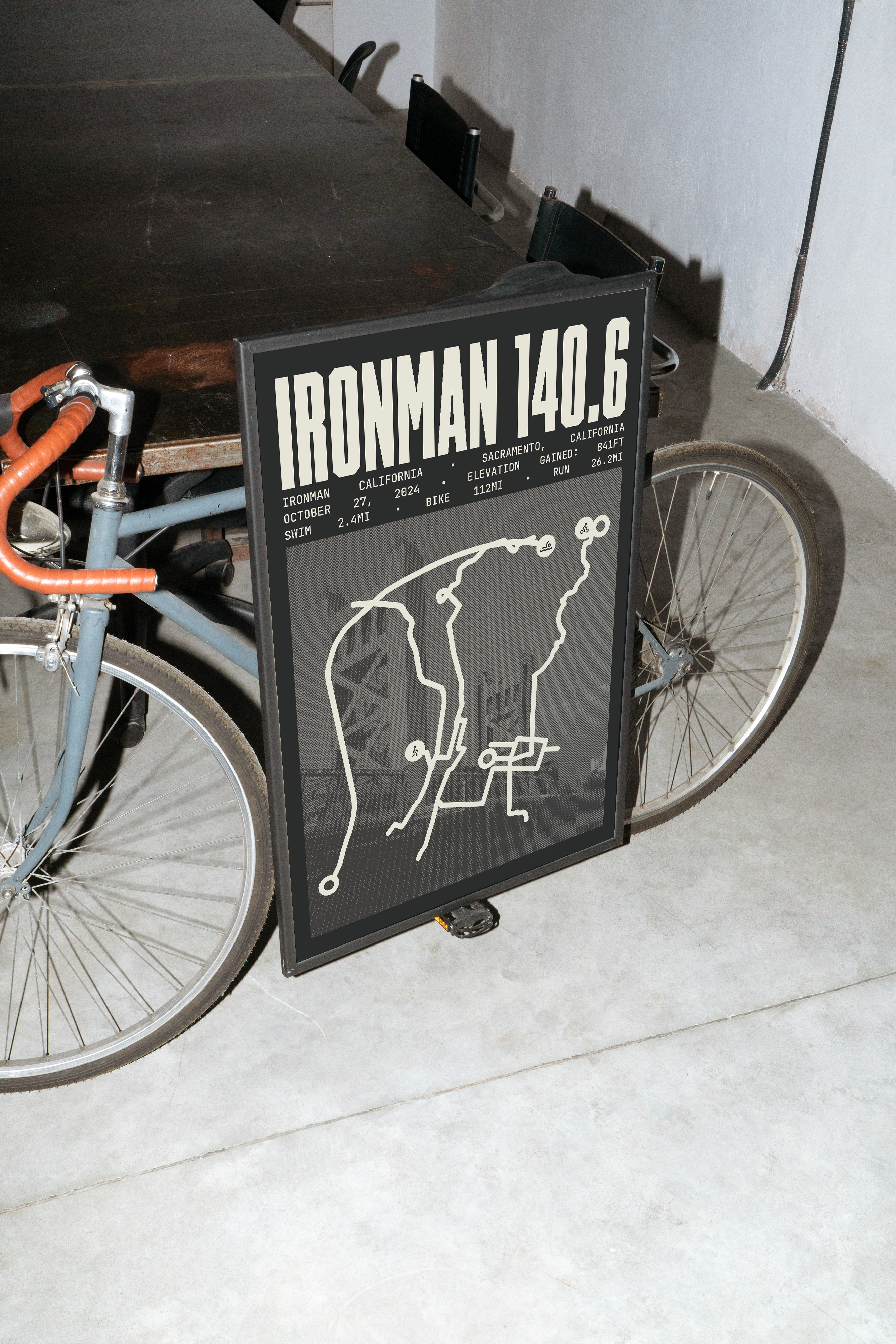 Ironman 140.6 California Poster