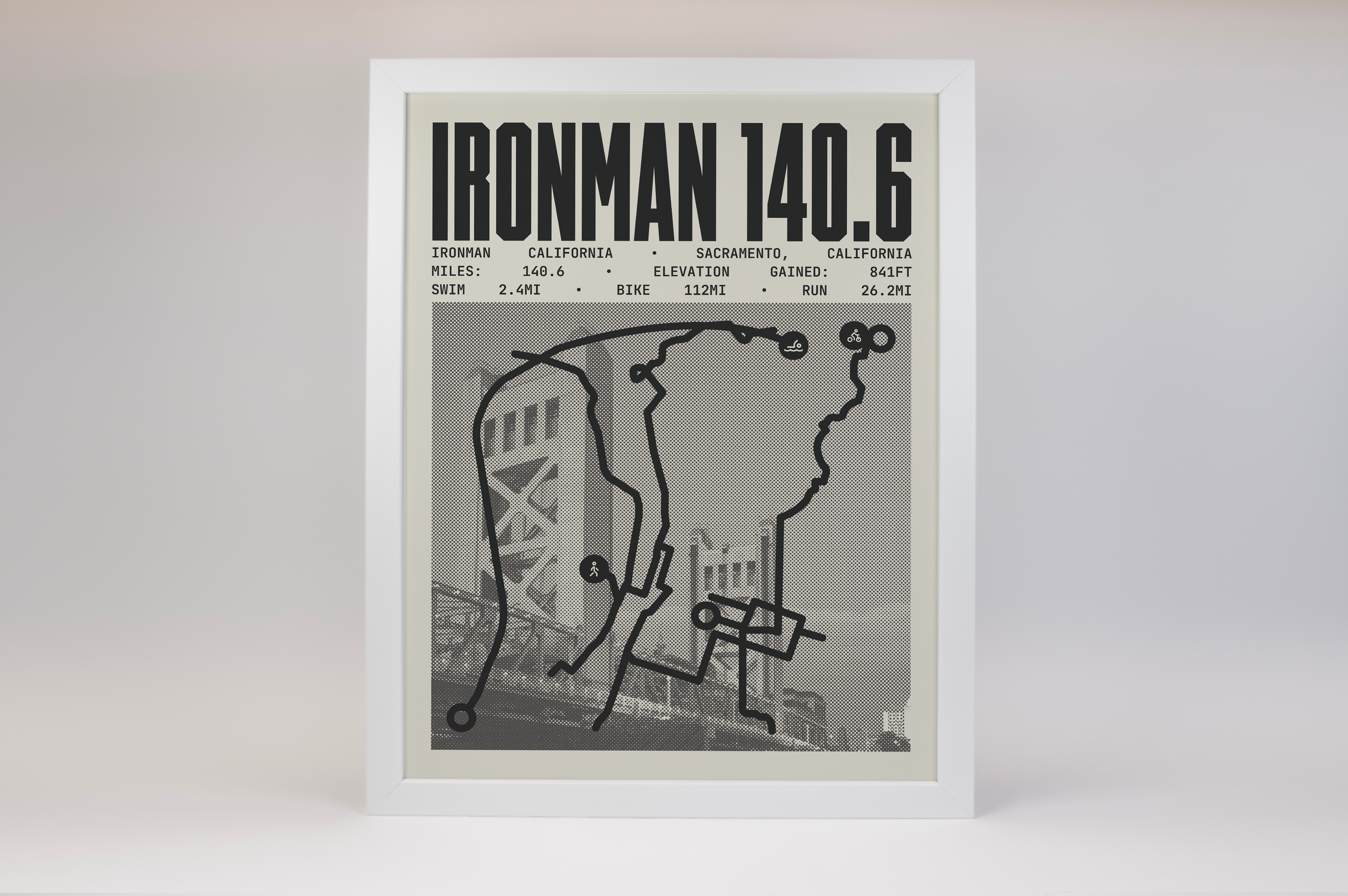 Ironman 140.6 California Poster