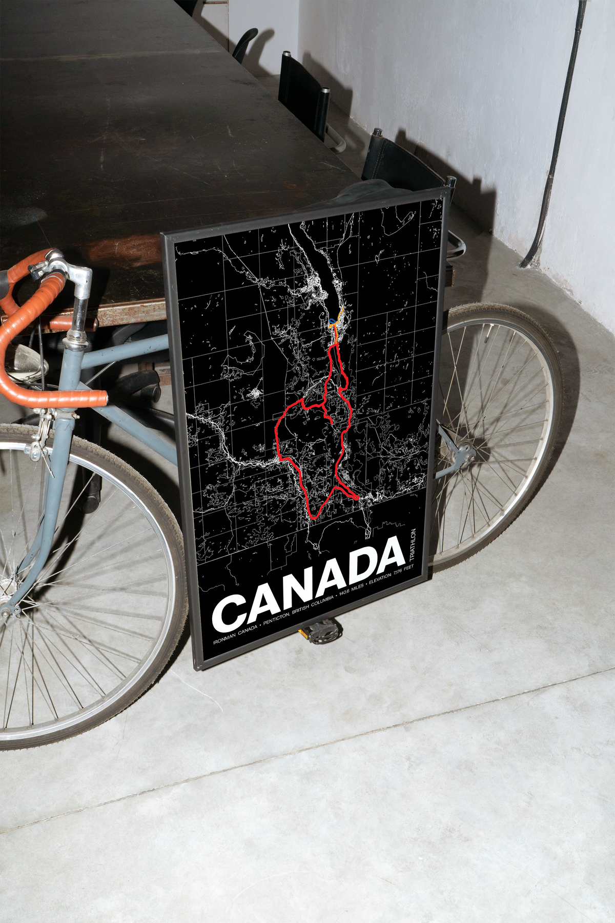 Ironman Canada-Penticton Poster - Grid Style