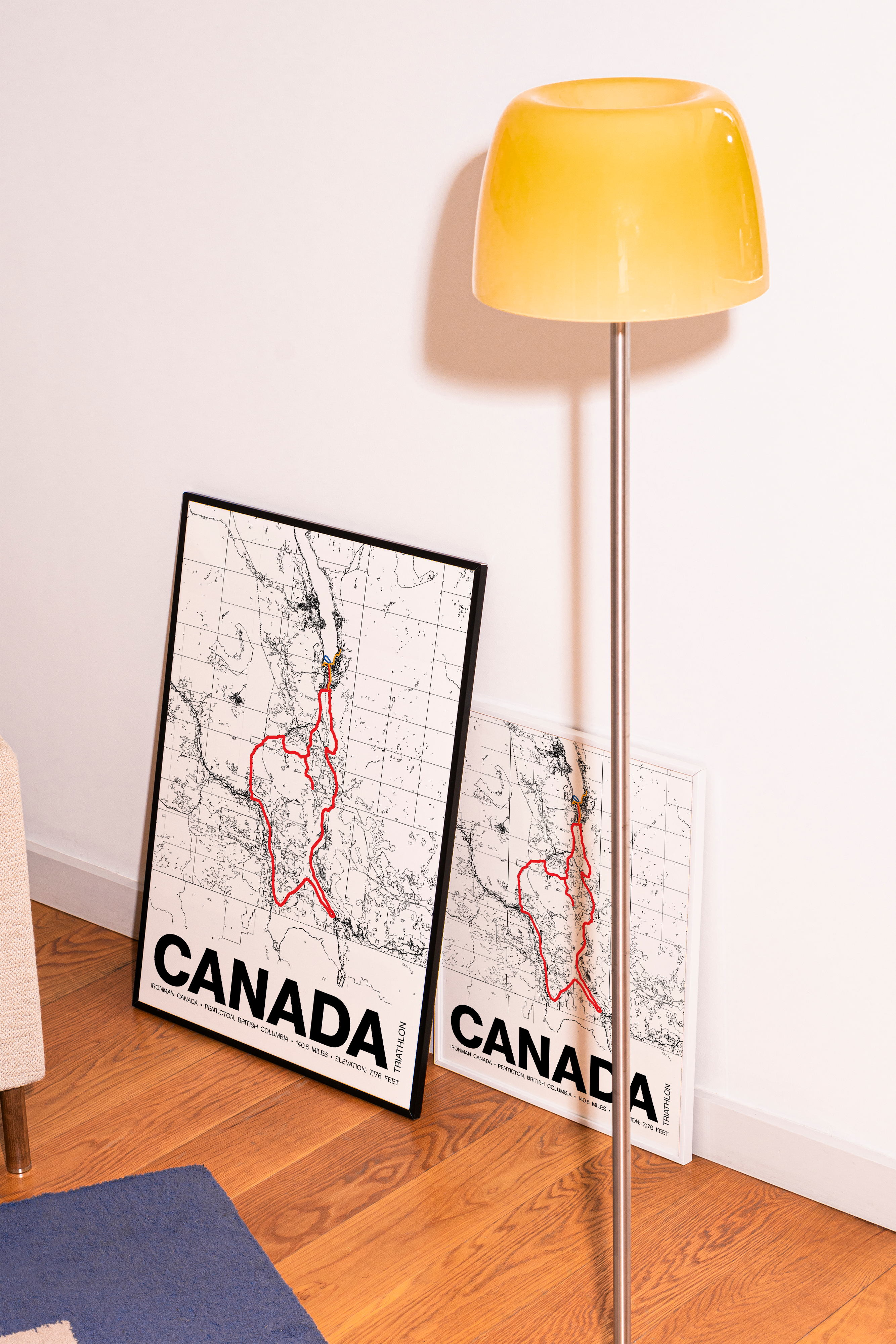 Ironman Canada-Penticton Poster - Grid Style