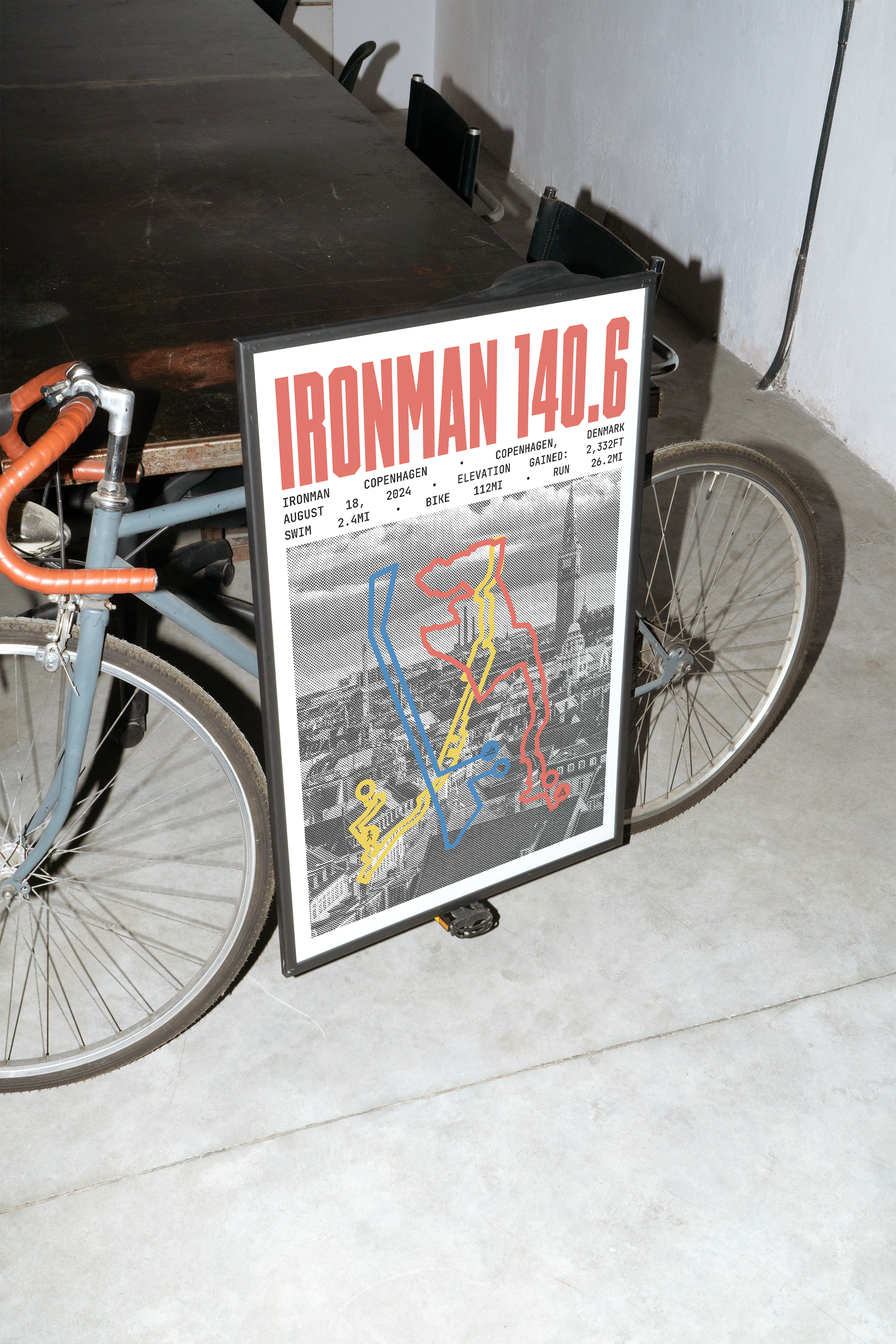 Ironman 140.6 Copenhagen Poster