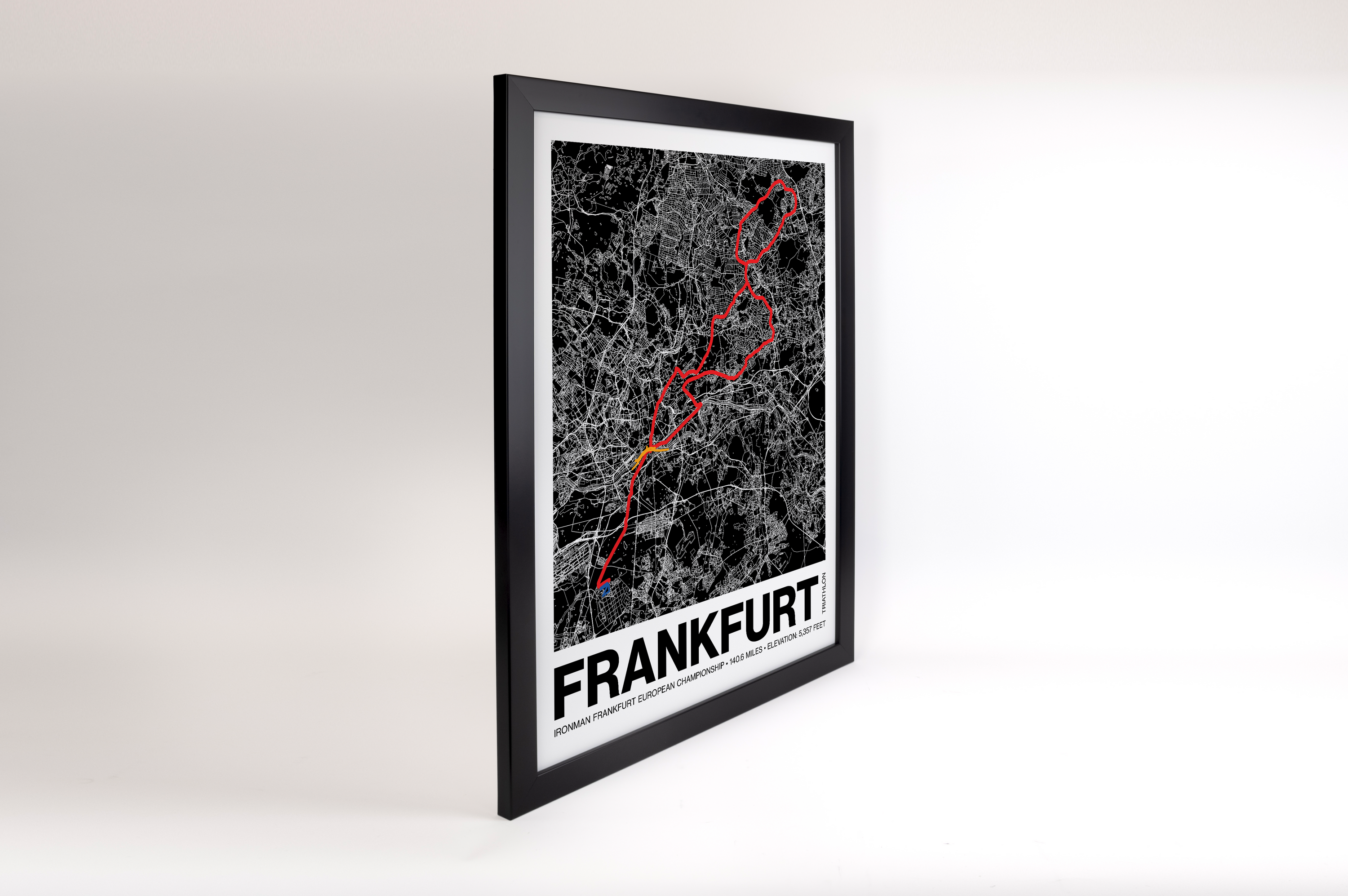 Ironman 140.6 European Championship Frankfurt Poster - Grid Style