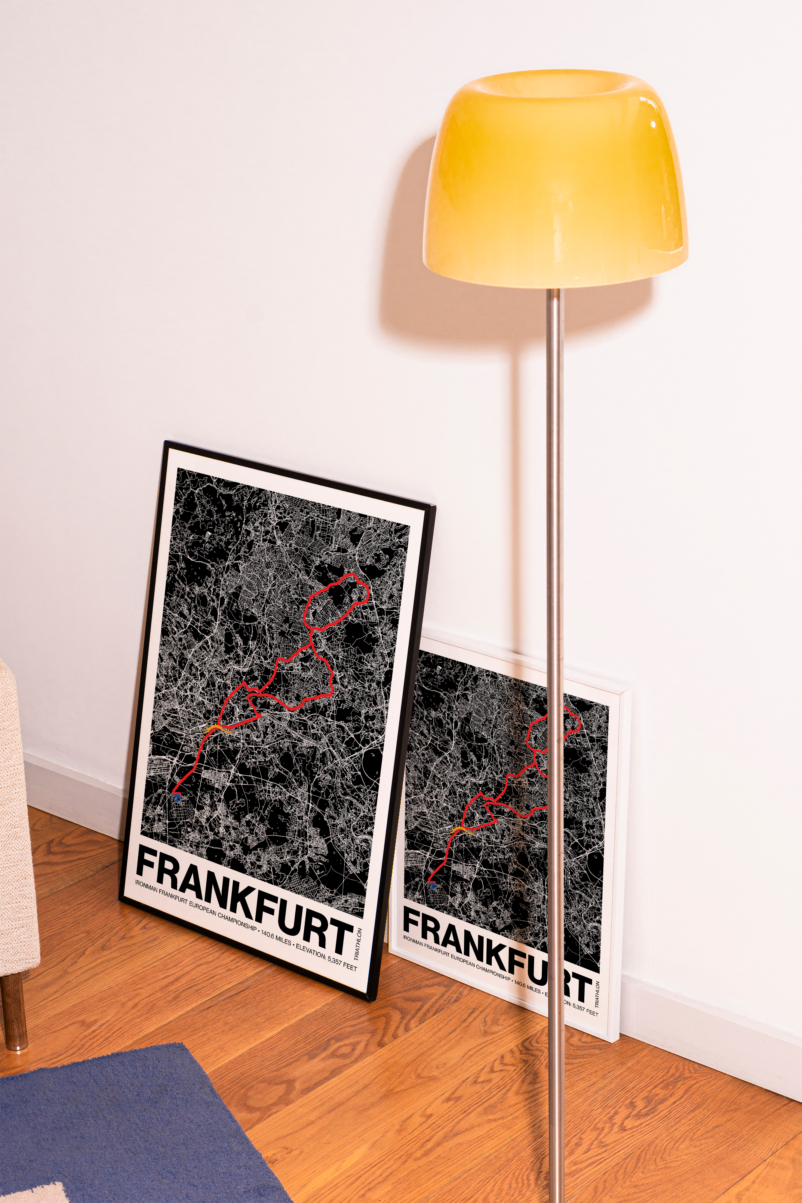 Ironman 140.6 European Championship Frankfurt Poster - Grid Style