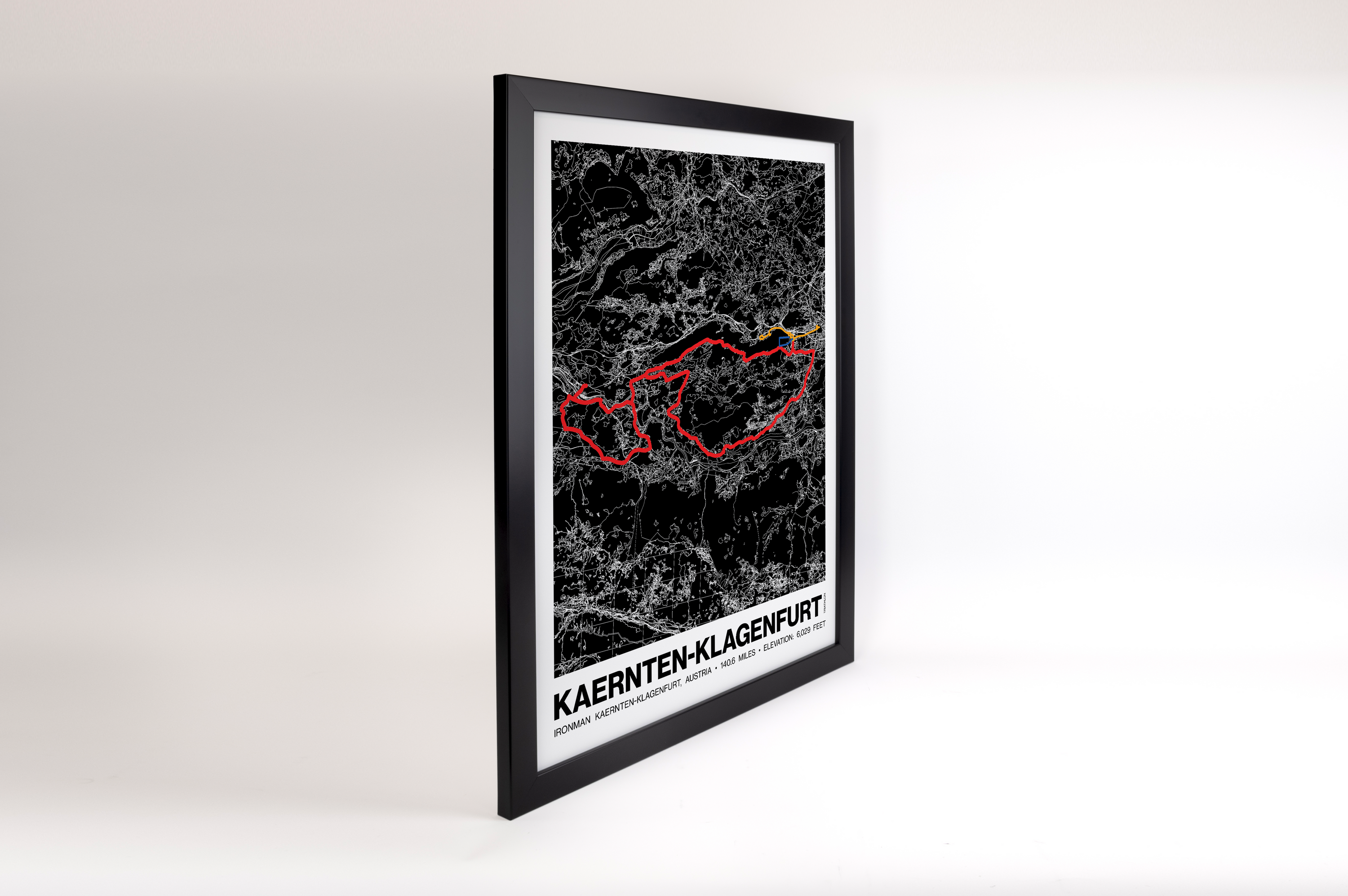 Ironman 140.6 Kärnten-Klagenfurt, Austria Poster - Grid Style