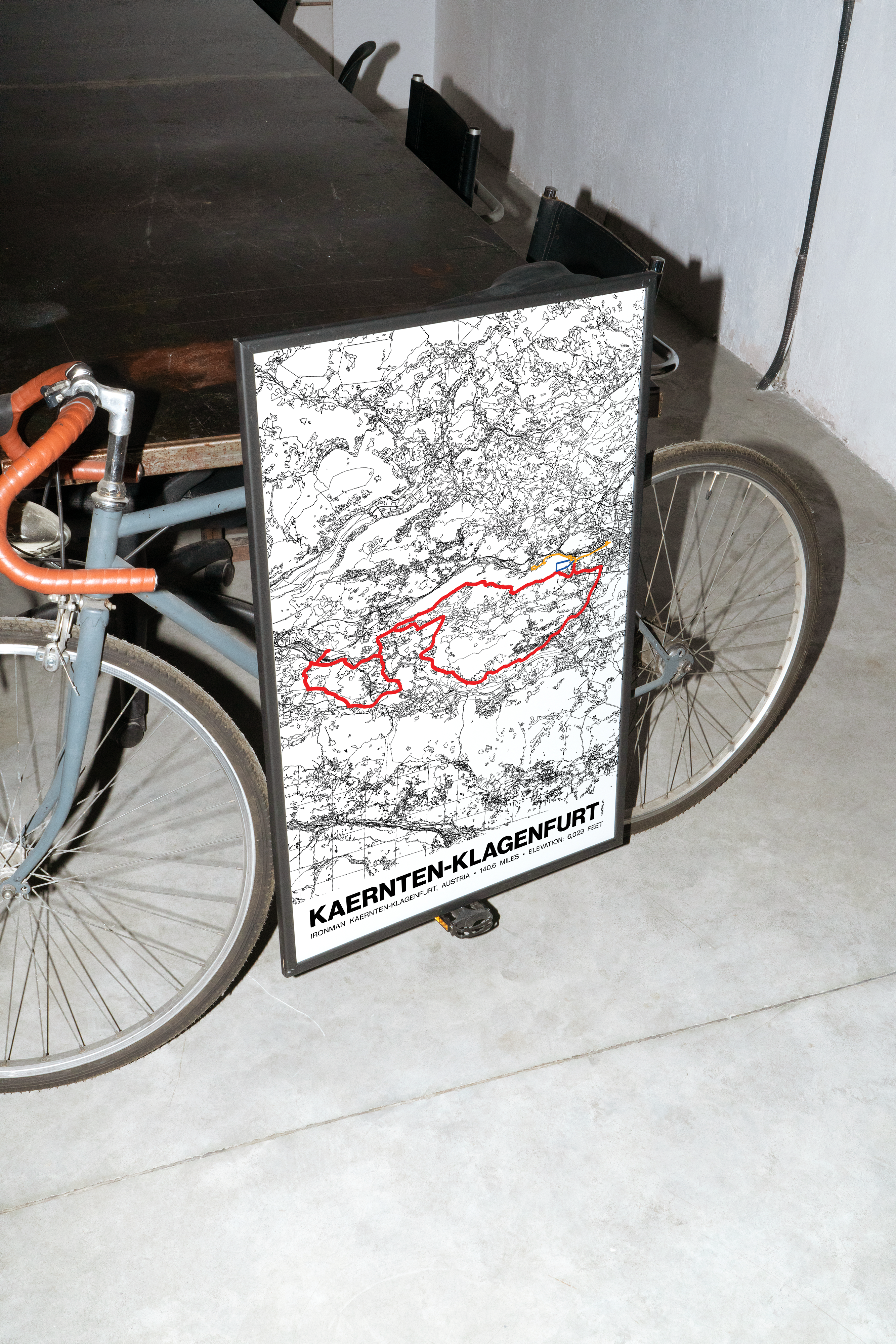Ironman 140.6 Kärnten-Klagenfurt, Austria Poster - Grid Style