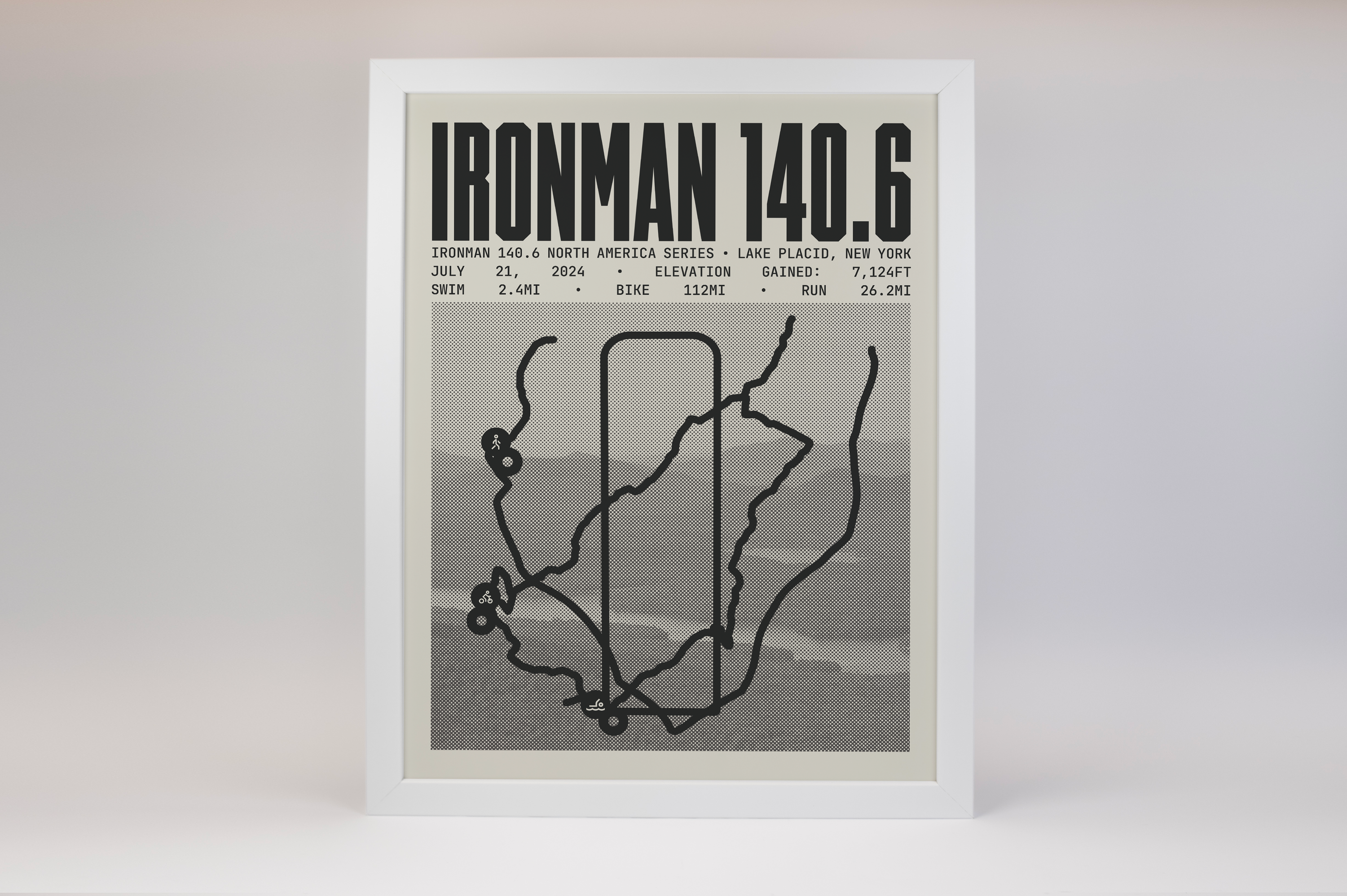 Ironman 140.6 Lake Placid Poster