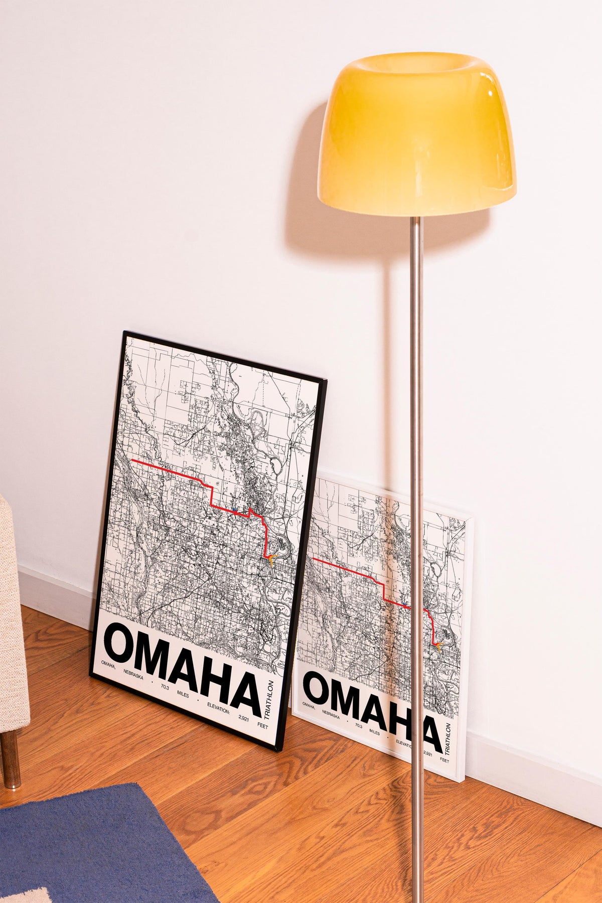 Ironman 70.3 Omaha Poster - Grid Style