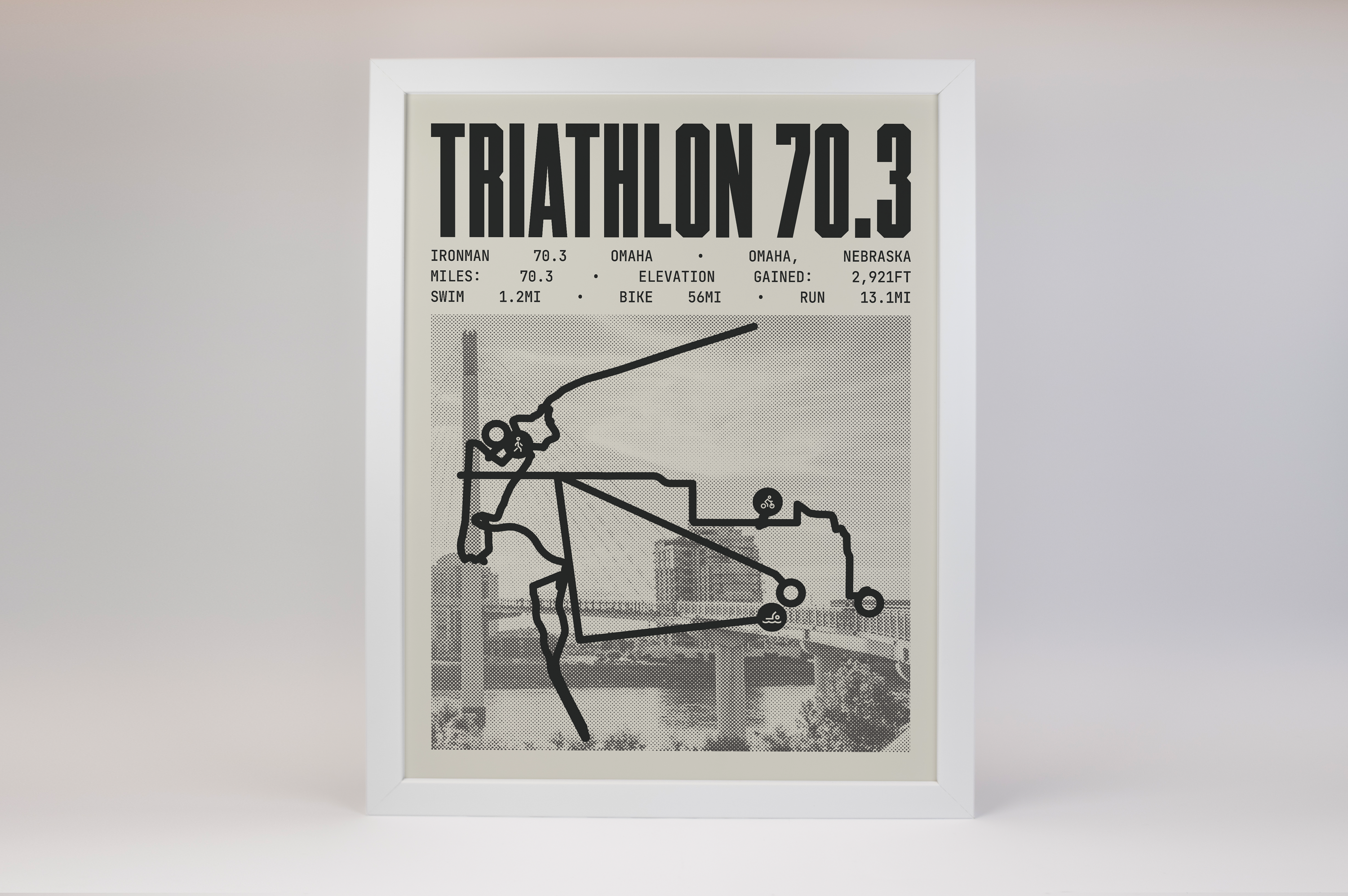 Ironman 70.3 Omaha Poster