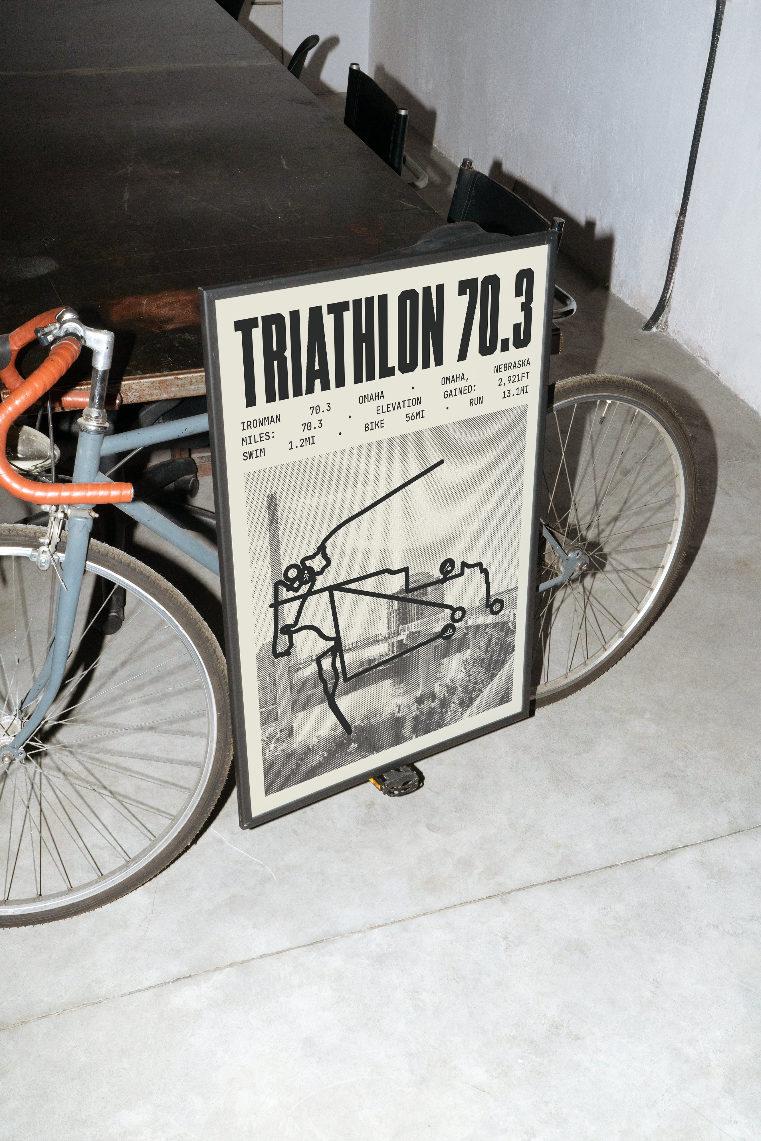 Ironman 70.3 Omaha Poster