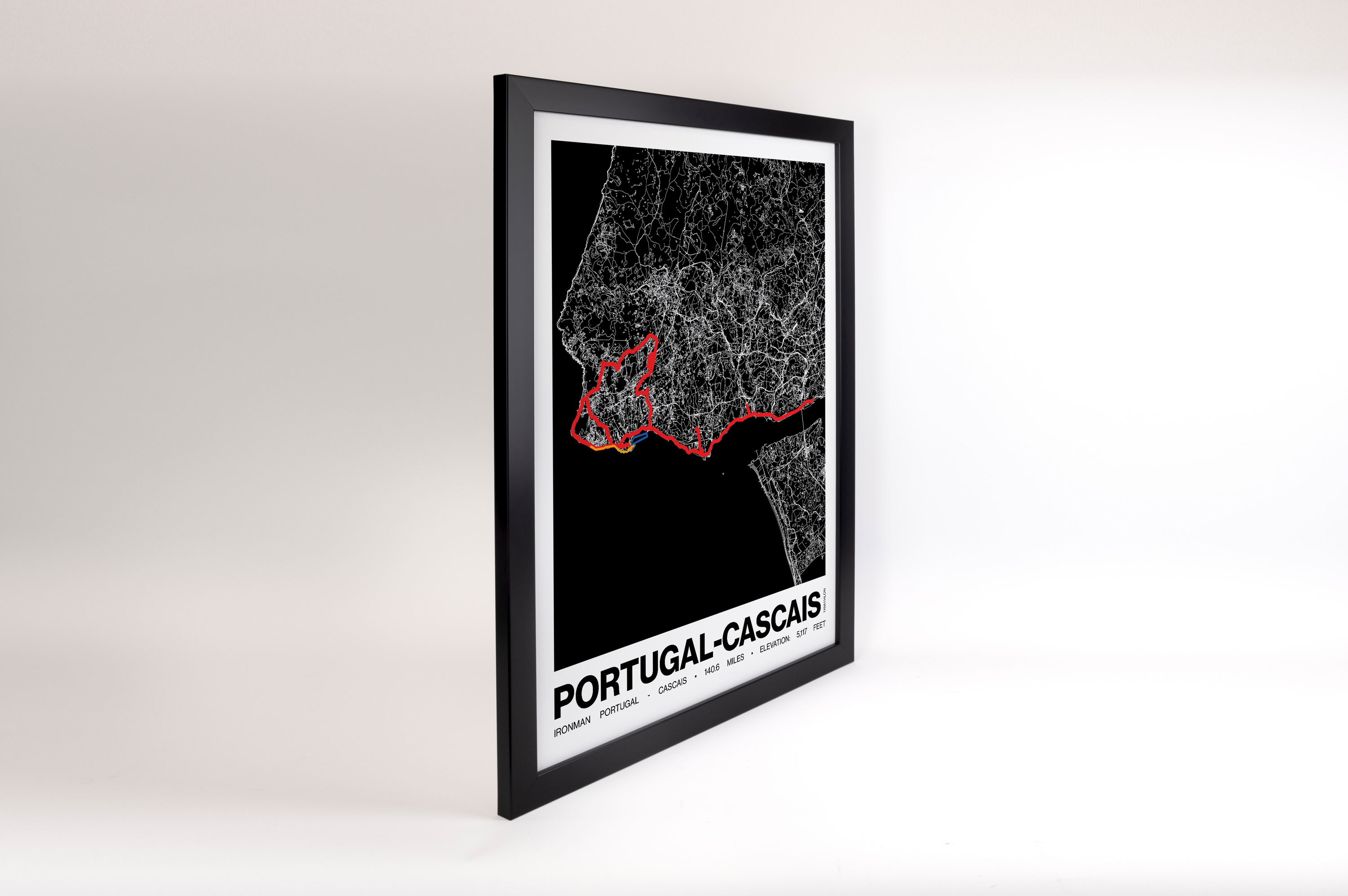 Ironman 140.6 Portugal - Cascais Poster - Grid Style