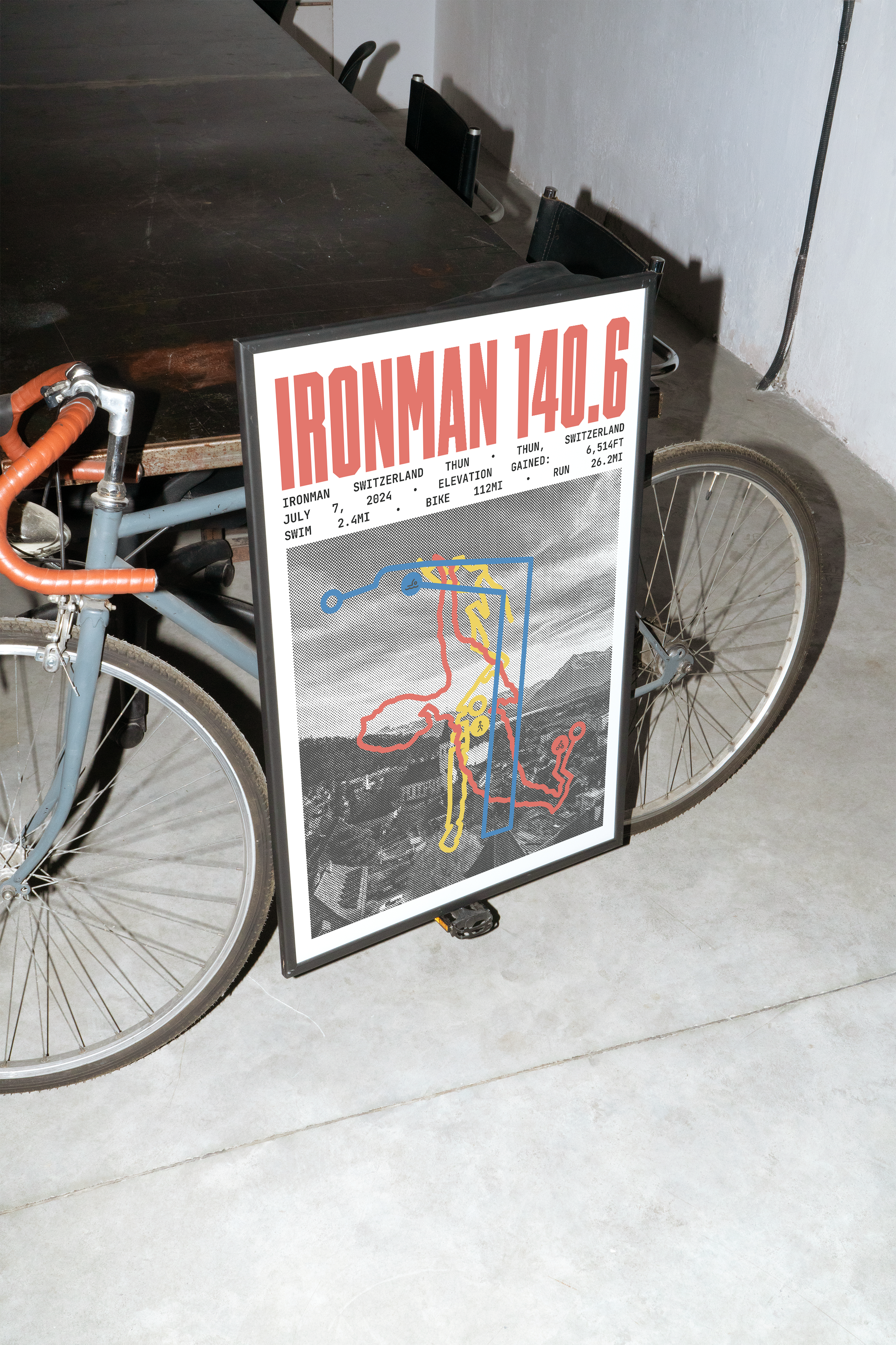 Ironman 140.6 Switzerland Thun Poster