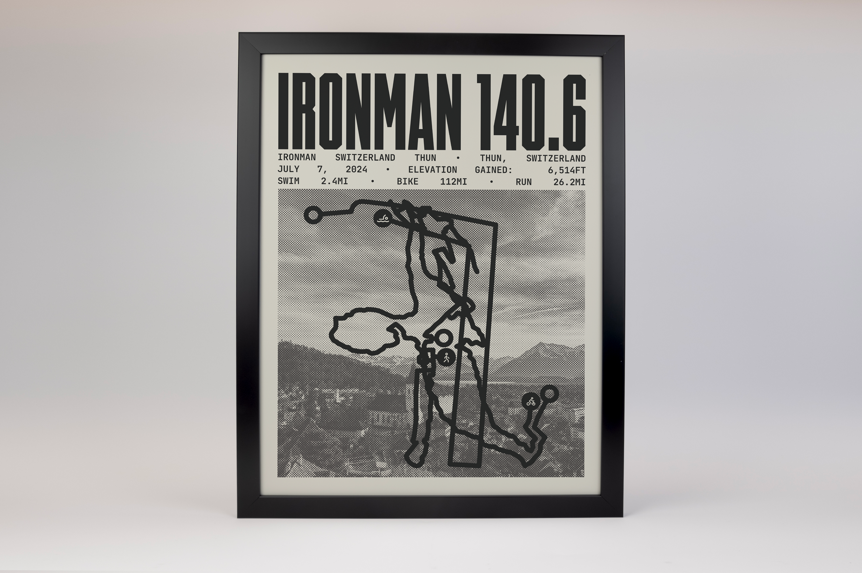 Ironman 140.6 Switzerland Thun Poster