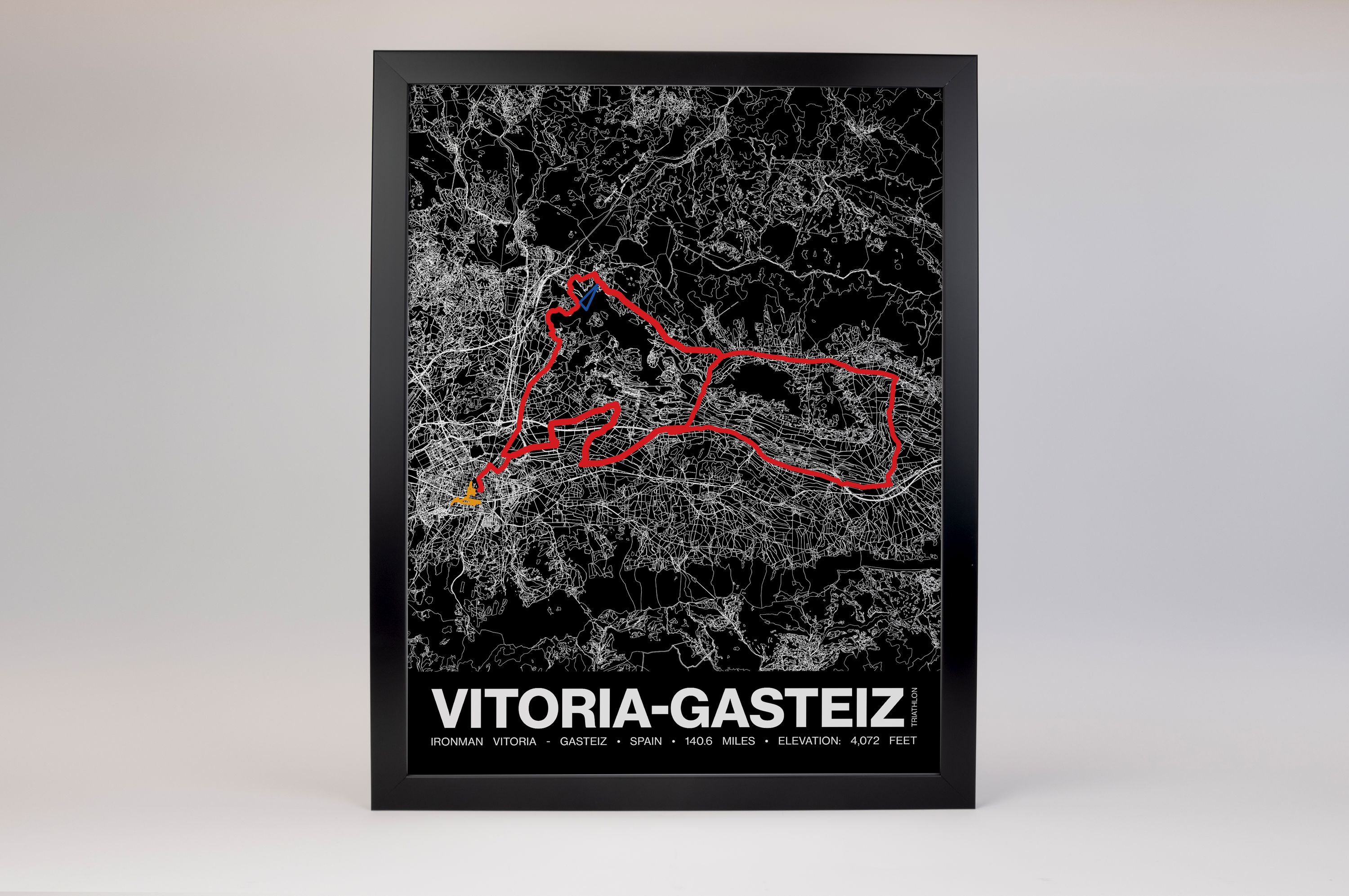 Ironman 140.6 Vitoria - Gasteiz Poster - Grid Style