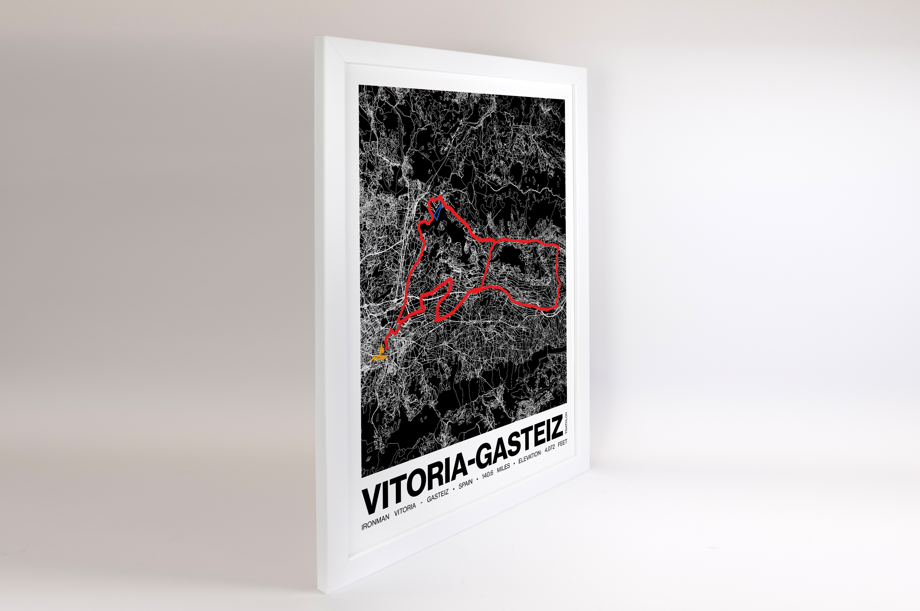 Ironman 140.6 Vitoria - Gasteiz Poster - Grid Style