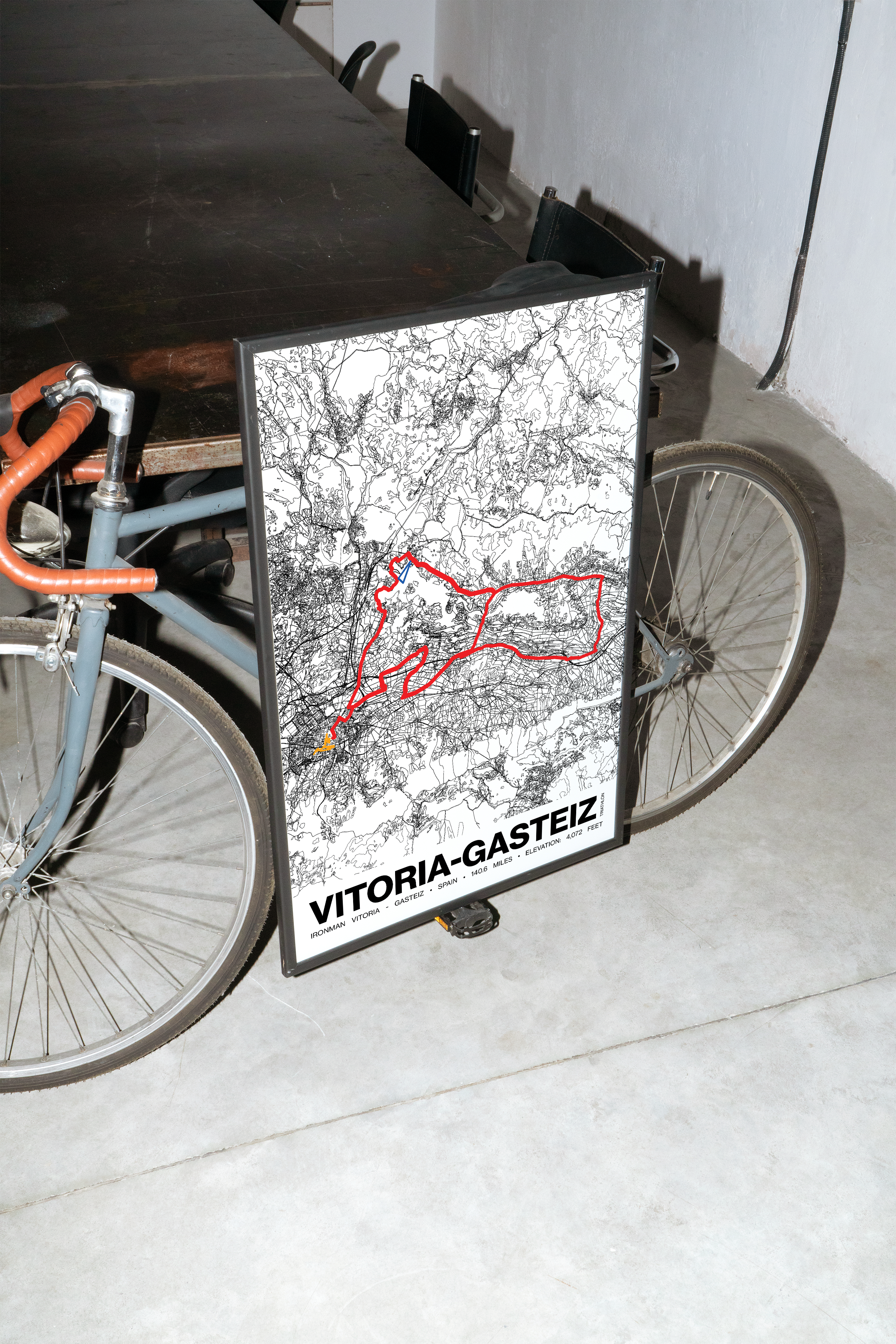 Ironman 140.6 Vitoria - Gasteiz Poster - Grid Style