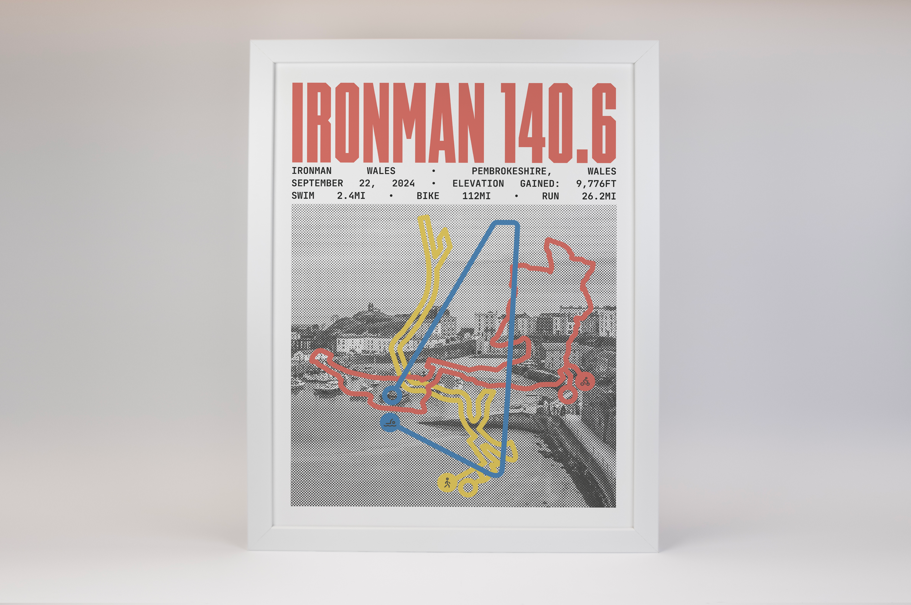 Ironman 140.6 Wales Poster