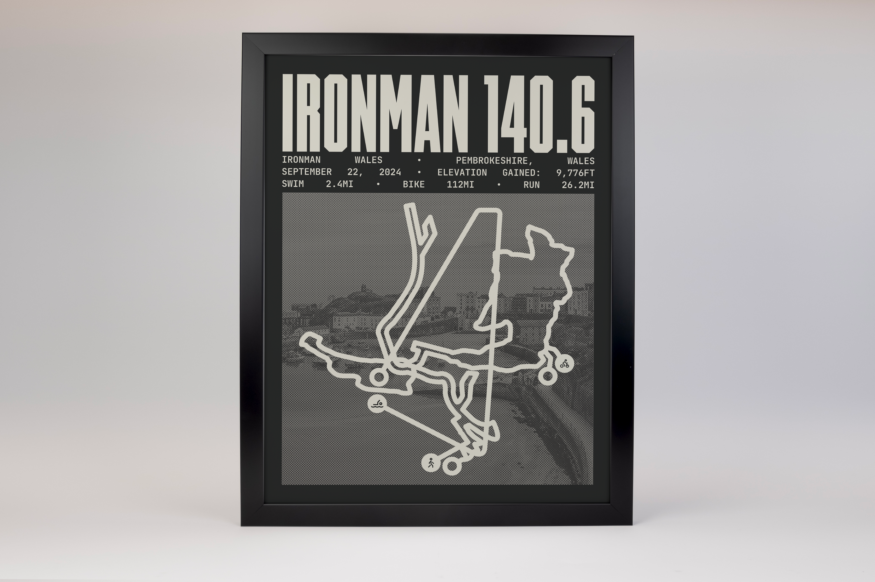 Ironman 140.6 Wales Poster