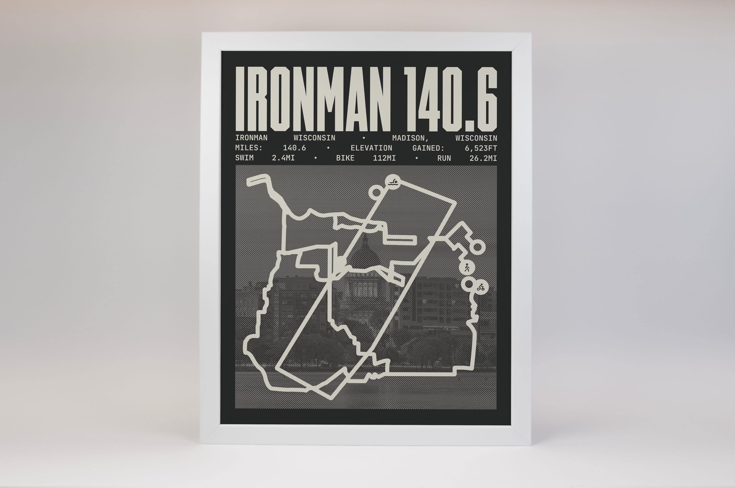 Ironman 140.6 Wisconsin Poster