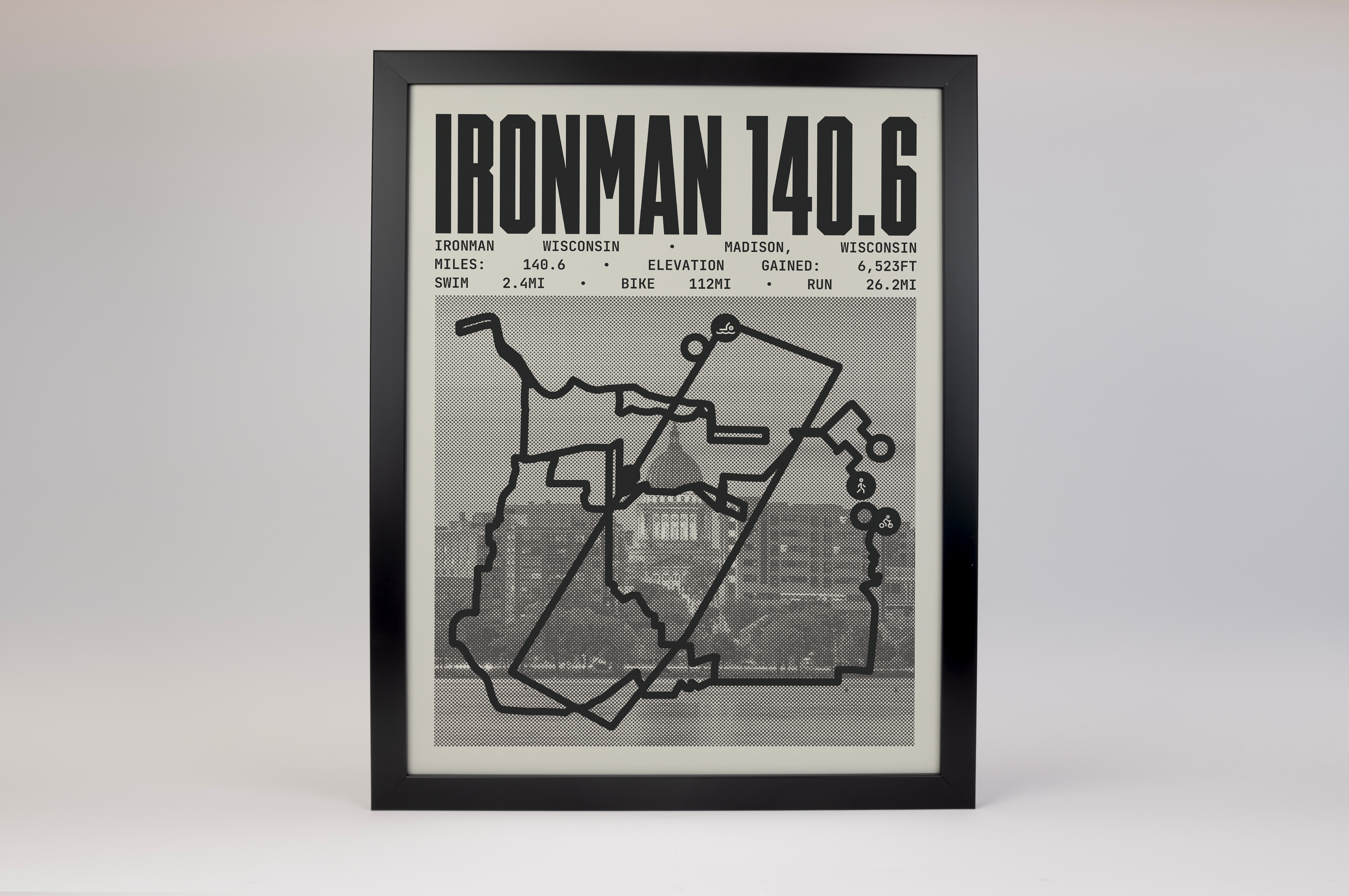 Ironman 140.6 Wisconsin Poster