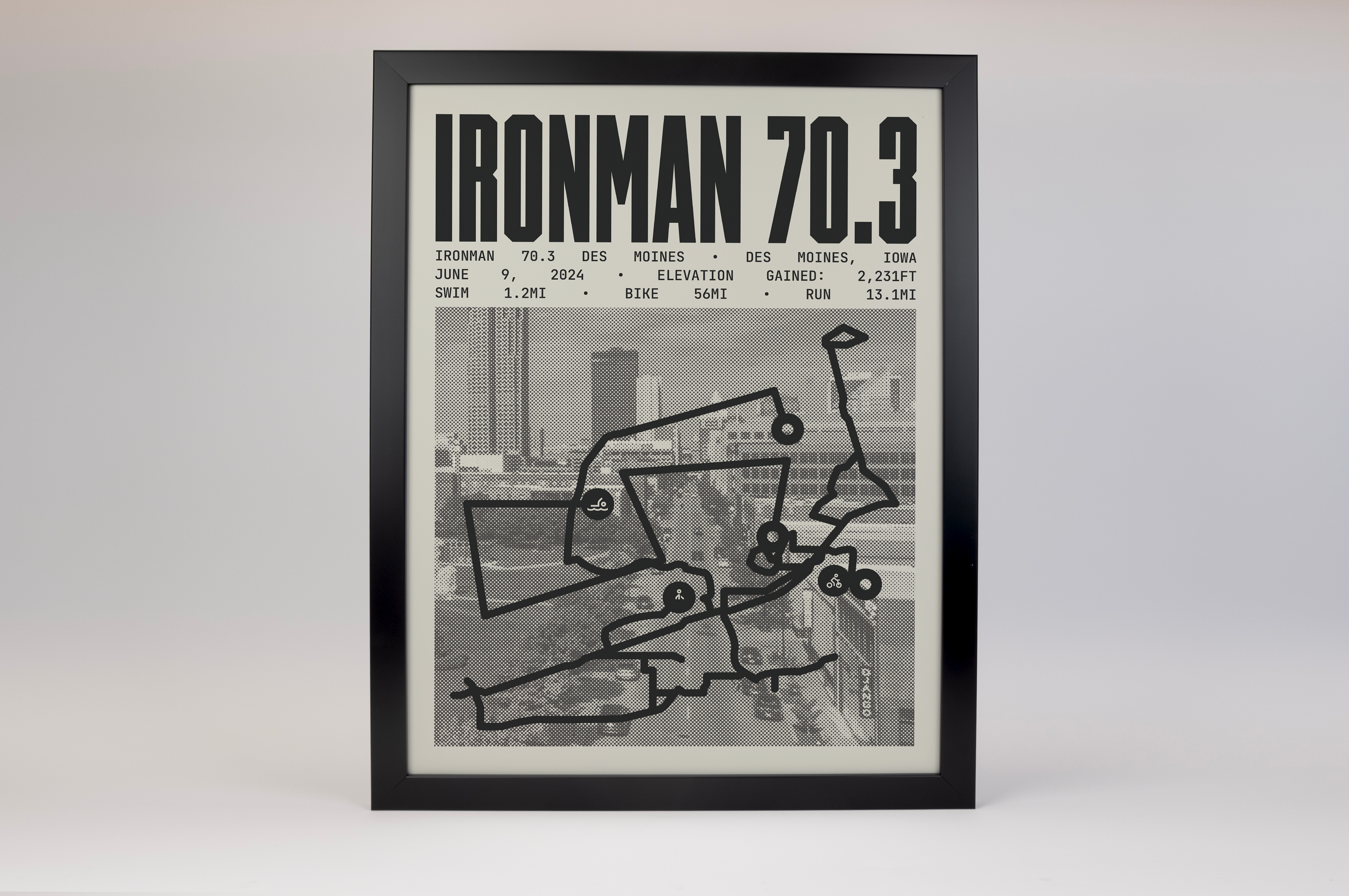 Ironman 70.3 Des Moines Poster