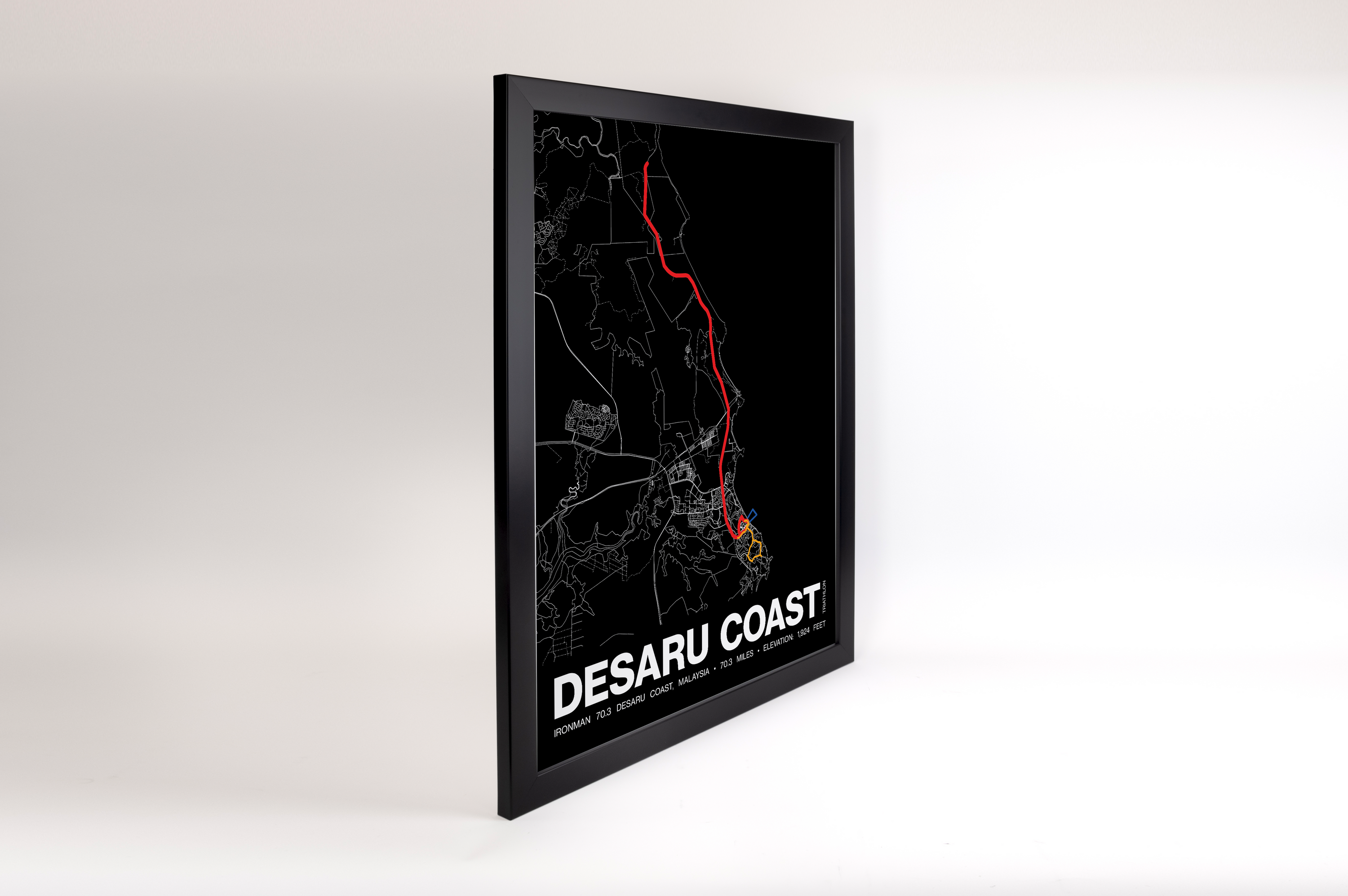 Ironman 70.3 Desaru Coast Poster - Grid Style