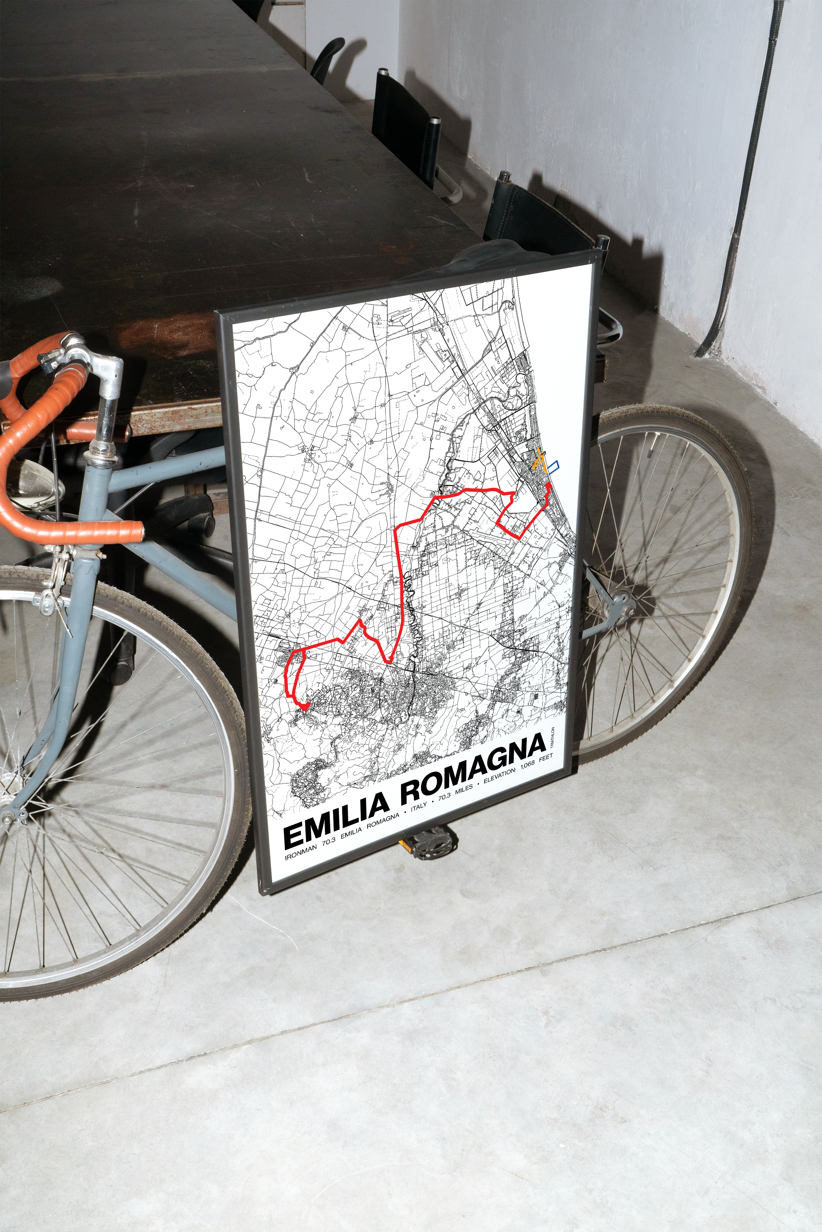 Ironman 70.3 Italy Emilia-Romagna Poster - Grid Style