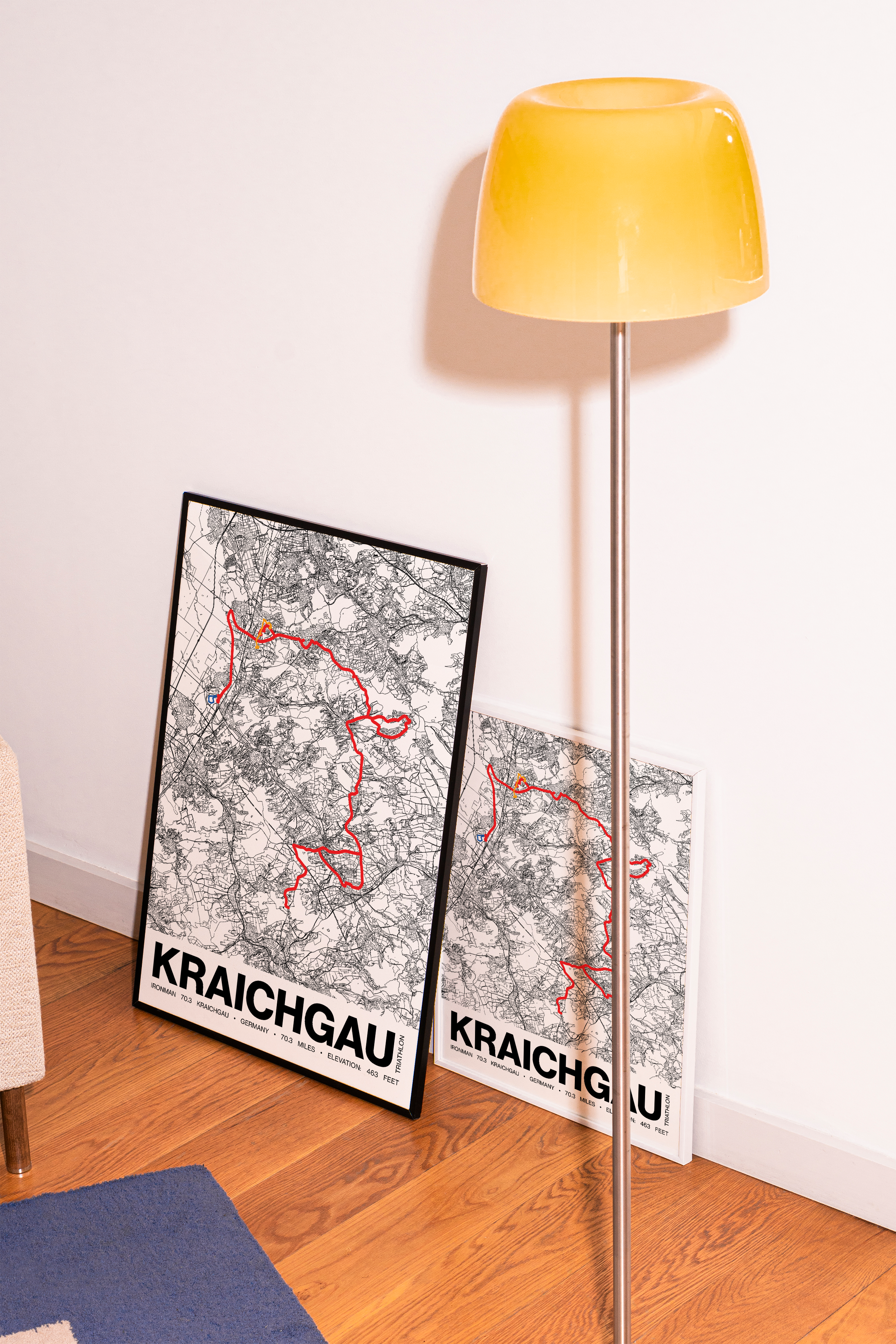 Ironman 70.3 Kraichgau Poster - Grid Style