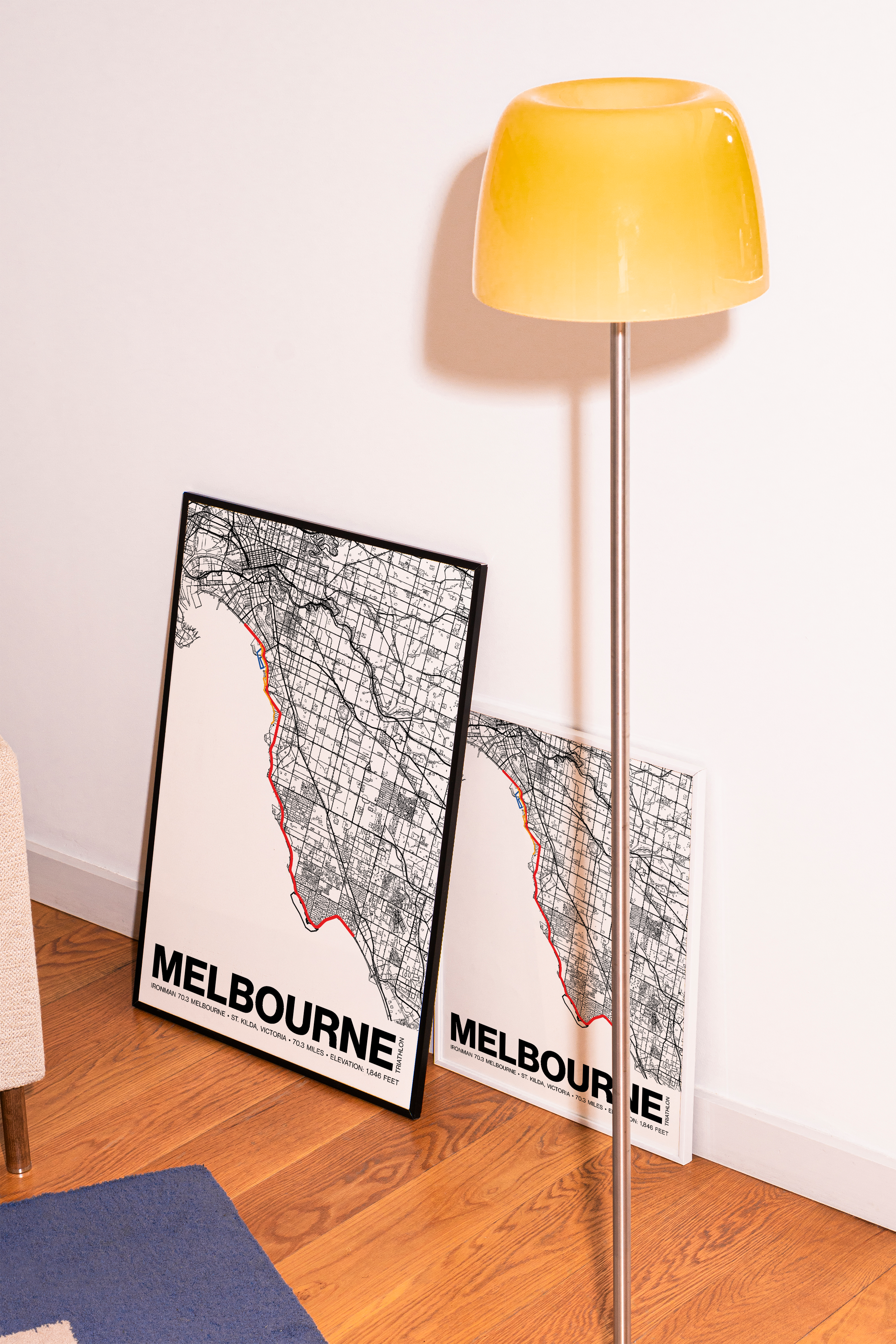 Ironman 70.3 Melbourne Poster - Grid Style