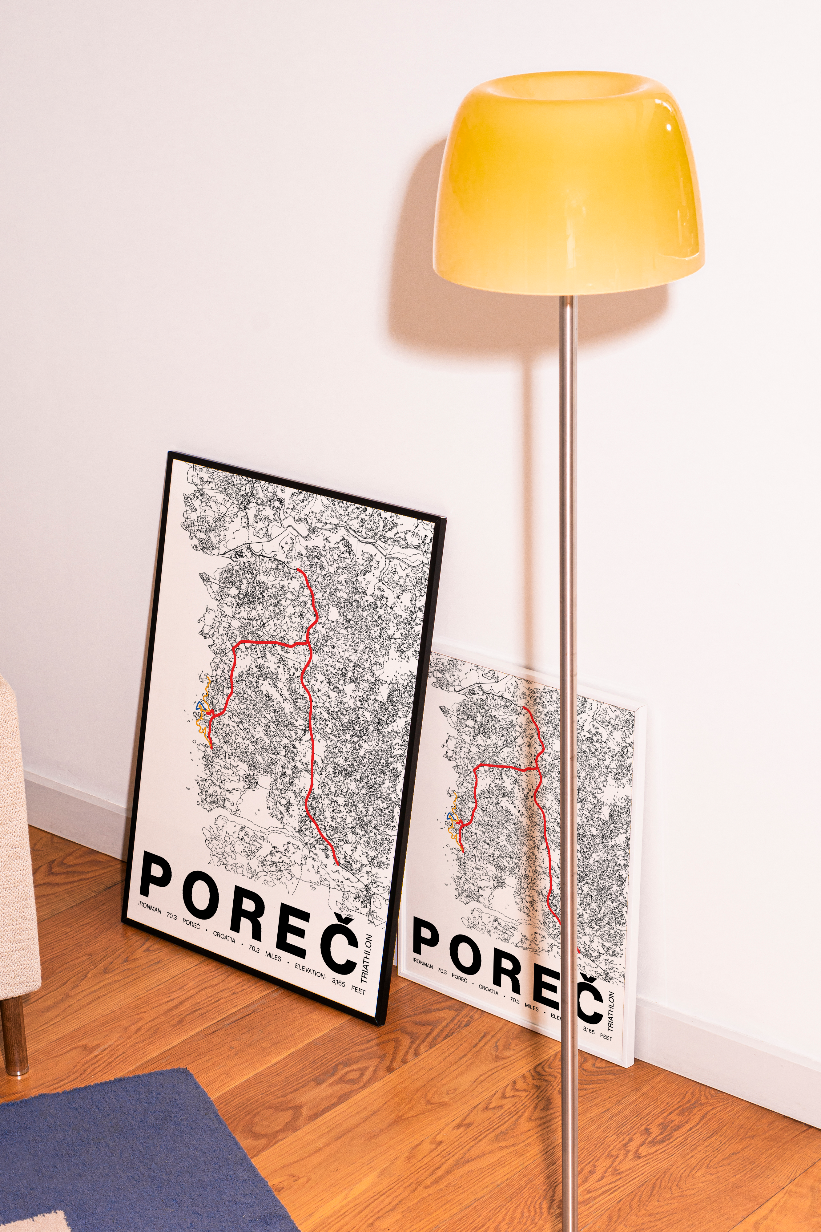 Ironman 70.3 Porec Poster - Grid Style