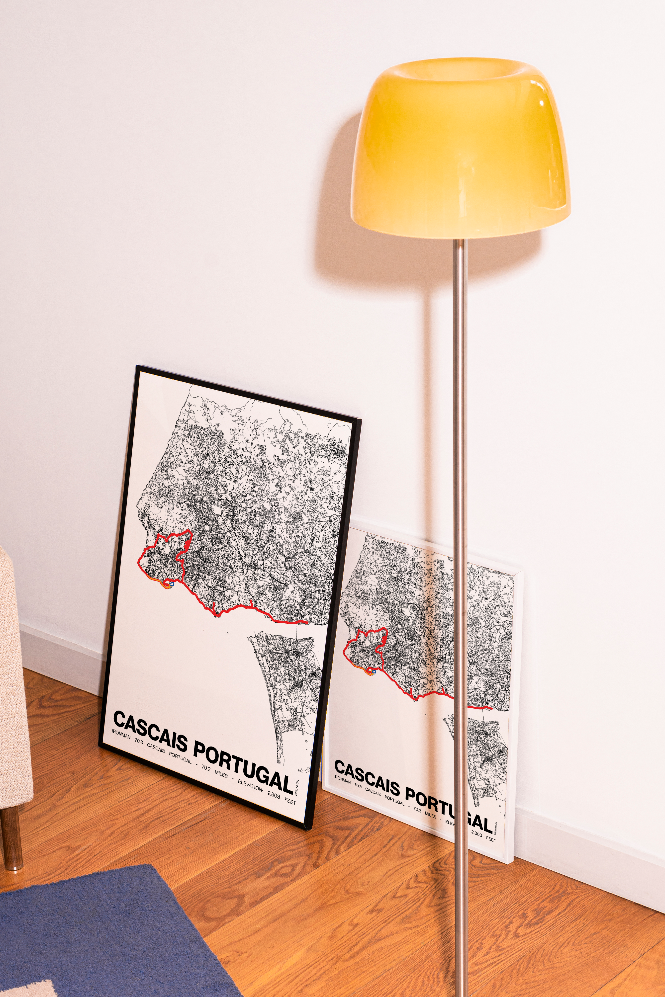 Ironman 70.3 Portugal - Cascais Poster - Grid Style